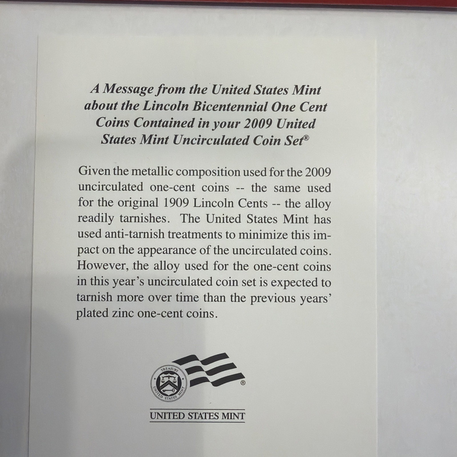2009 P & D US Mint Complete Uncirculated Set 36 Coins w/ COA