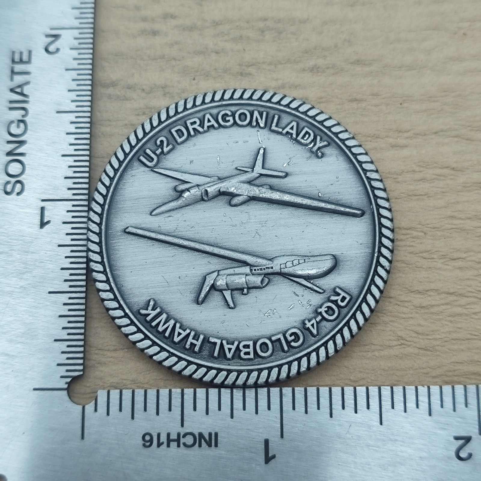 United States Air Force Beale AFB U-2 Dragon Lady RQ-4 Global Hawk Coin