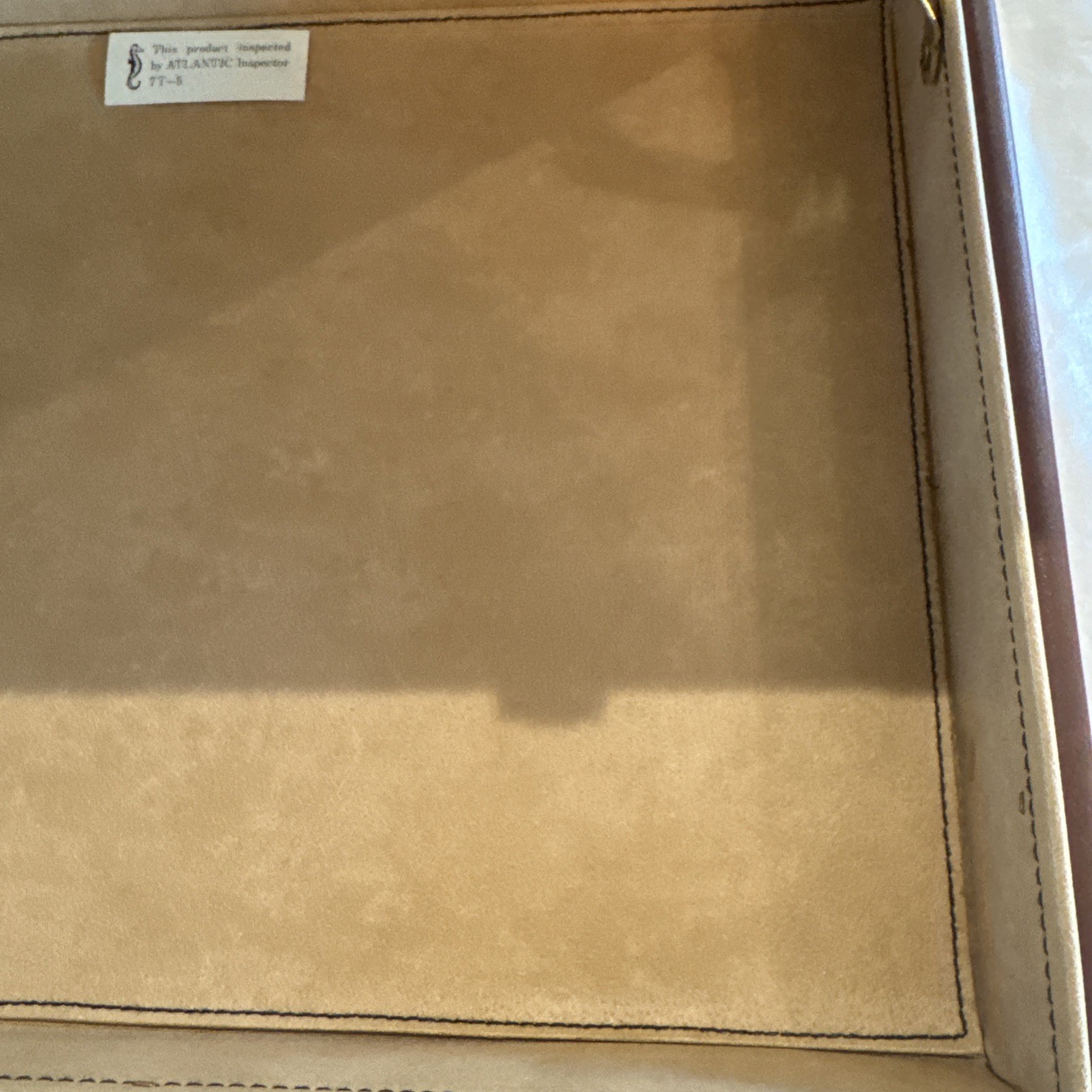 Vintage Atlantic Leather Briefcase in Great Condition 18.5 x 14.5 x 4.5 inches