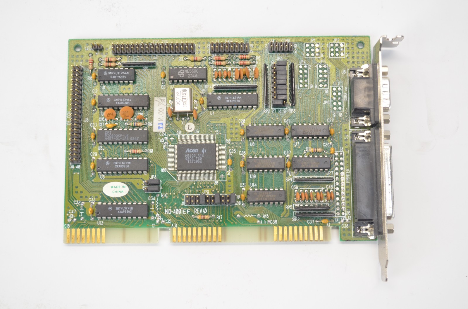 ISA Super I/O card Serial Parallel IDE FDD Controller Card Acer Micronics