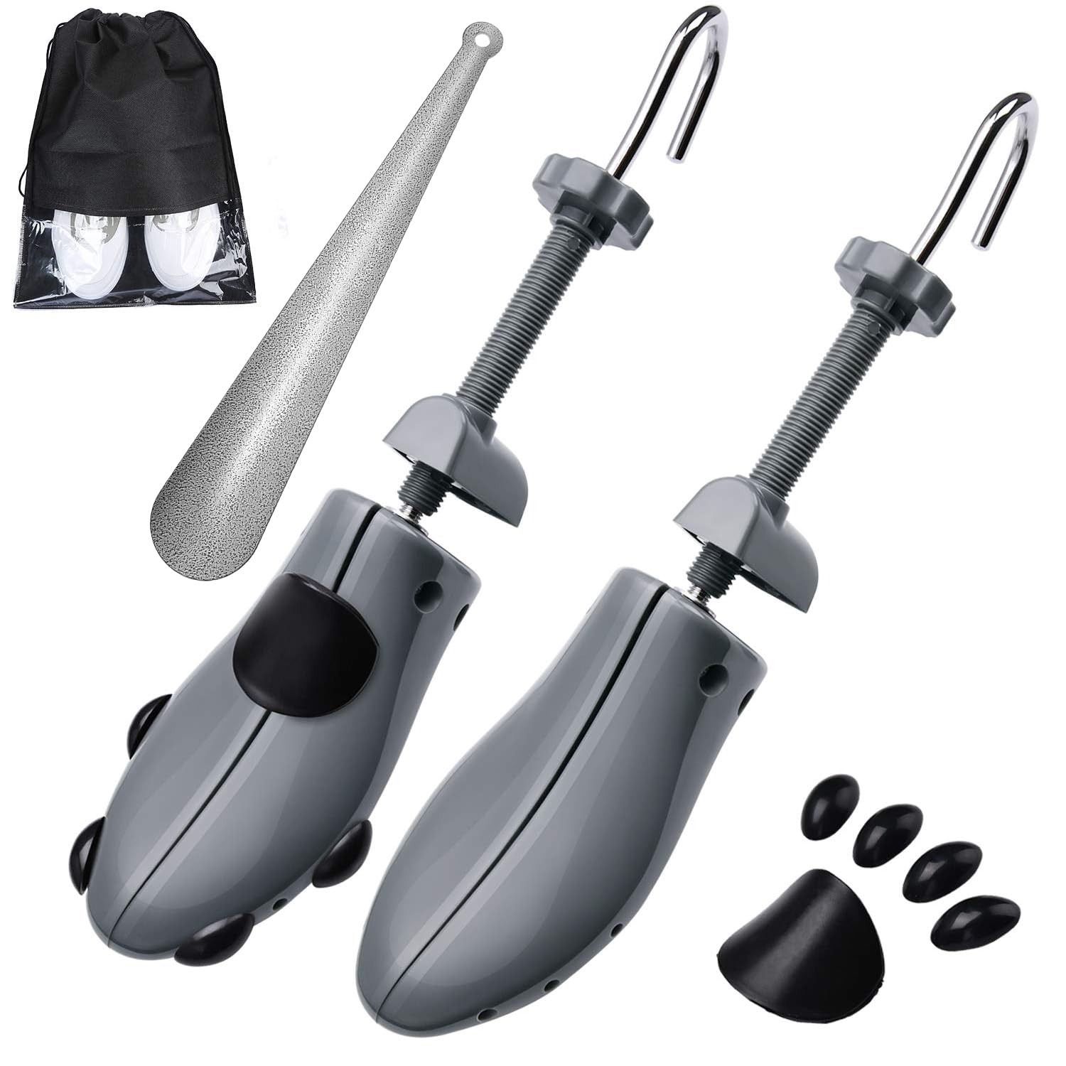 Shoe Stretcher Trees Adjustable Length Width Men M Size 6.5-10 Grey
