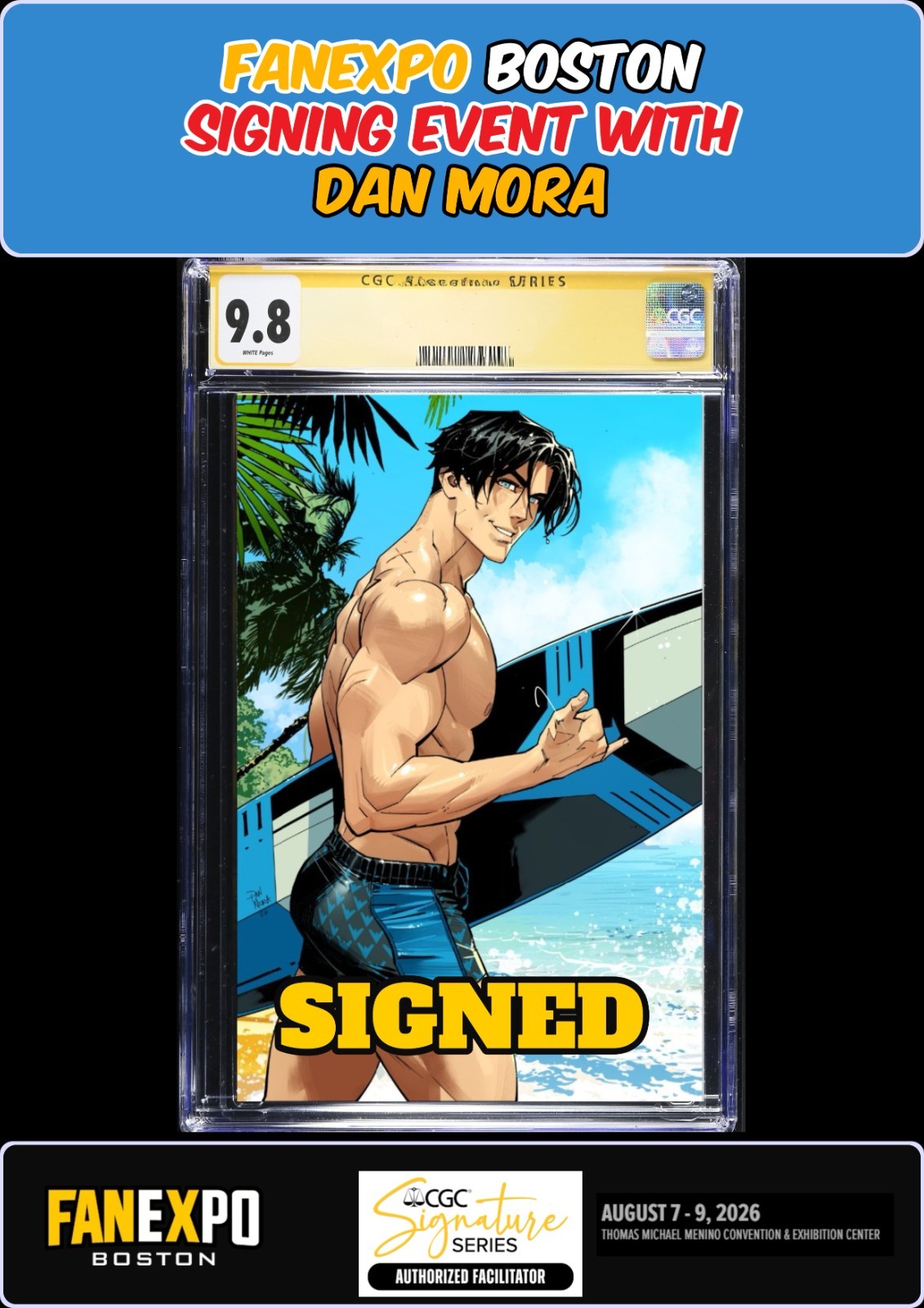 NIGHTWING #140 CGC SS 9.8 DAN MORA SIGNED FANEXPO BOSTON PRESALE