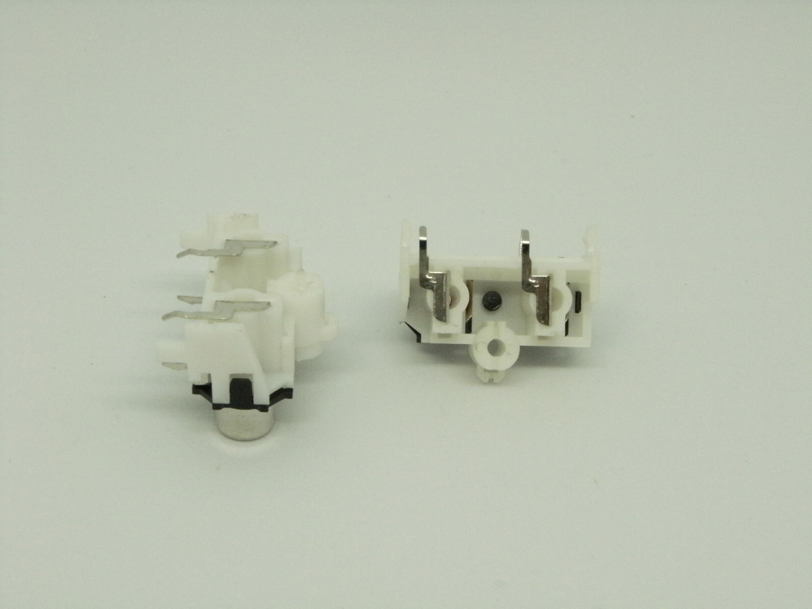 2x Pcs Pack RCA A/V Left Right White Red 2 Holes 4 Pins Socket Port Jack AV2-4