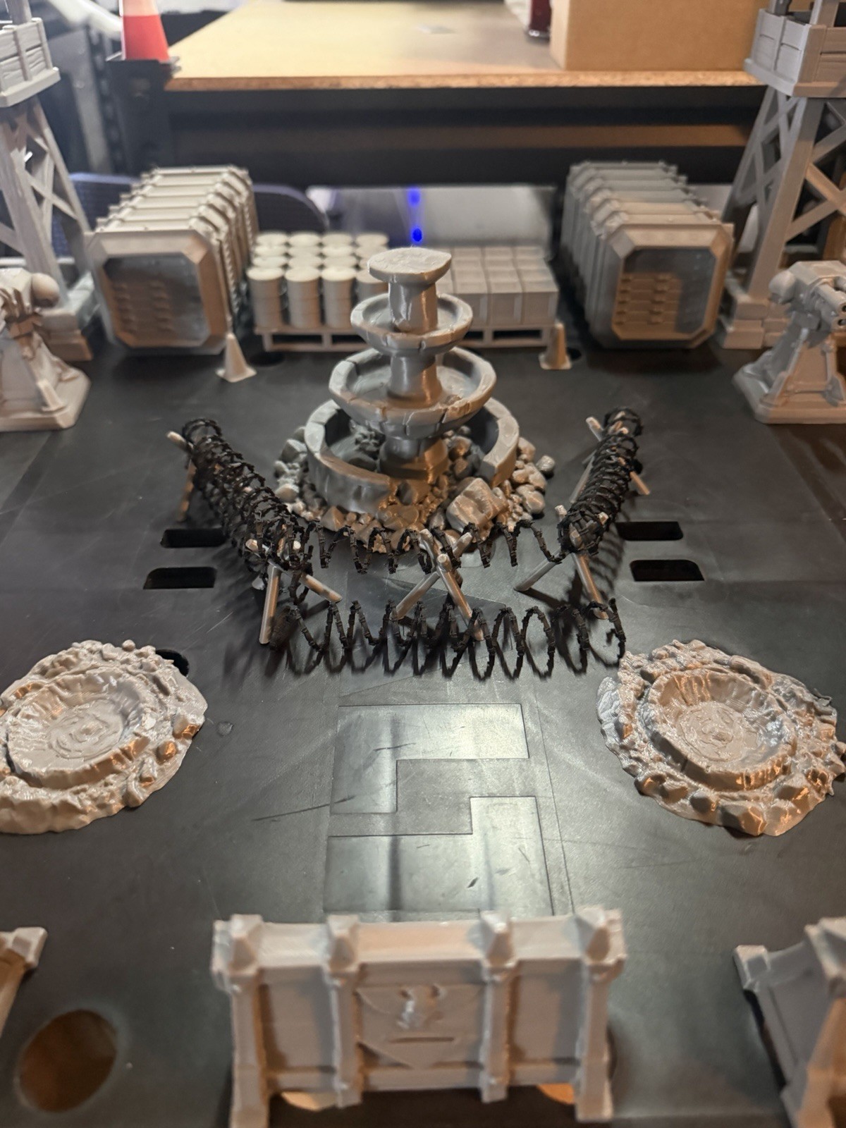 Warhammer DnD Compatible Destroyed Prison Gray Unpainted