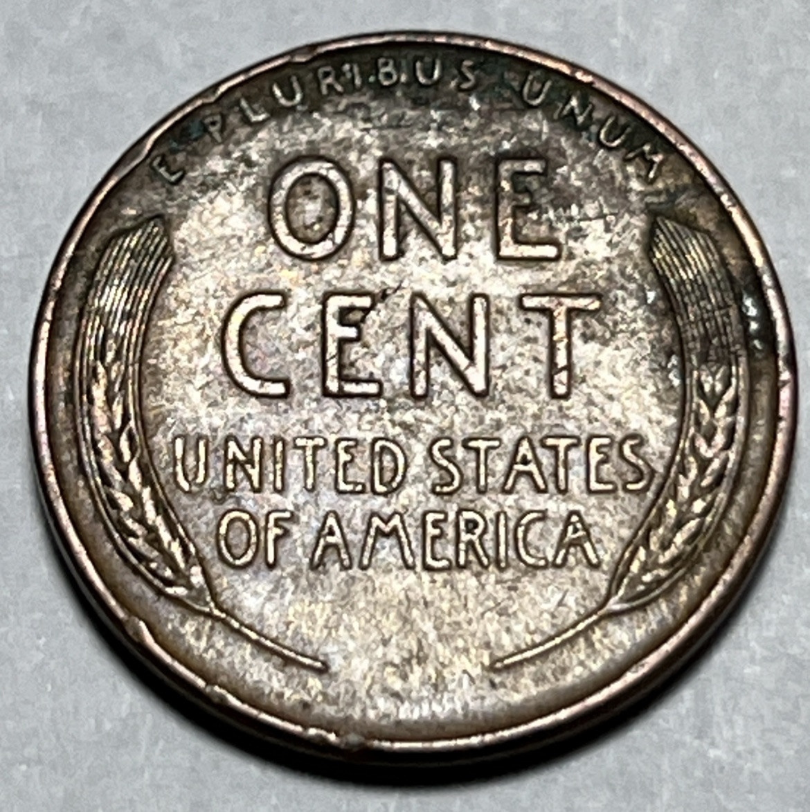 1940 Lincoln Wheat Cent Woody Improper Alloy Error & Strike Through Grease Error