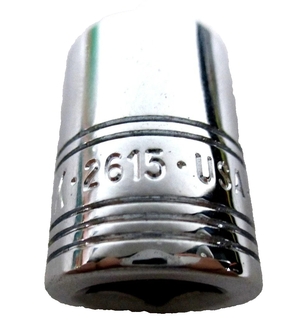 S-K Professional Tools Spline Sockets 12pt 3/8" Dr 15mm 2615 SK *MADE IN THE USA