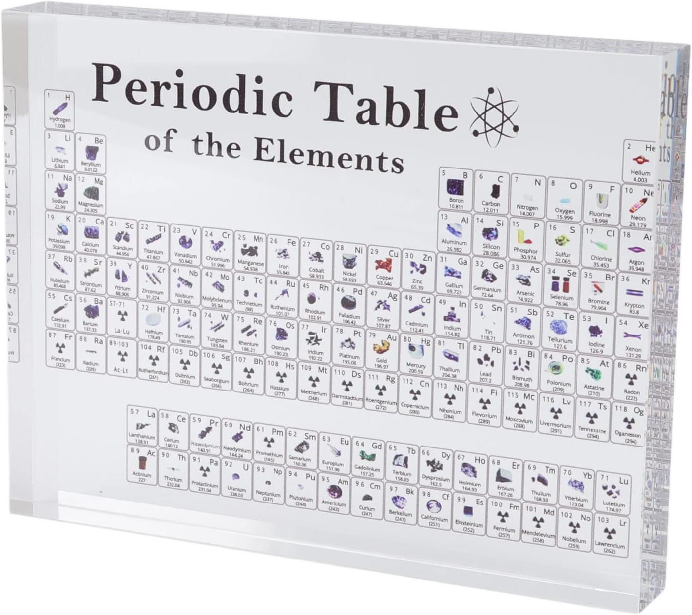 1PCS Periodic Table, Periodic Table of Elements, Acrylic for Teaching Display De