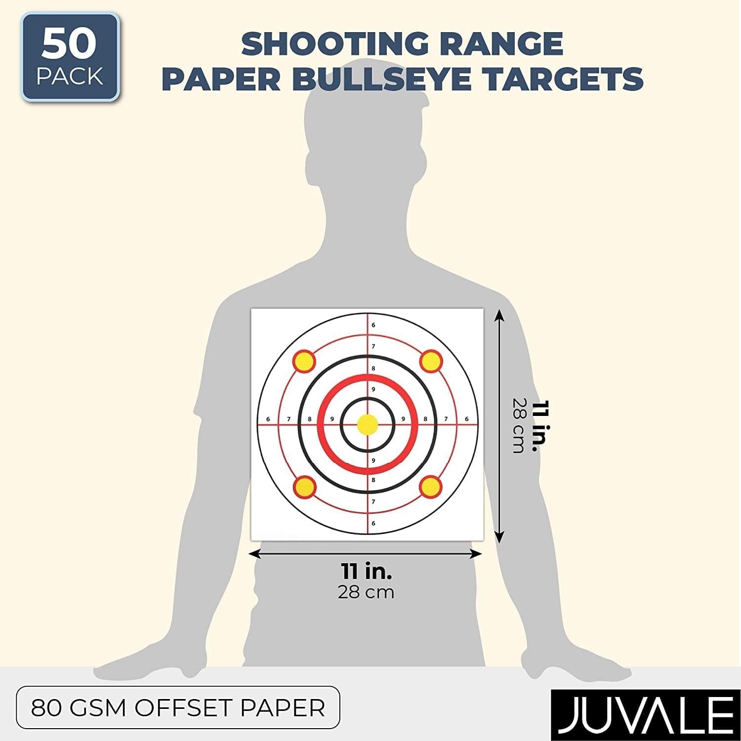 50 Pack Paper Shooting Targets for Range - Paper Targets for Hunting, Archery