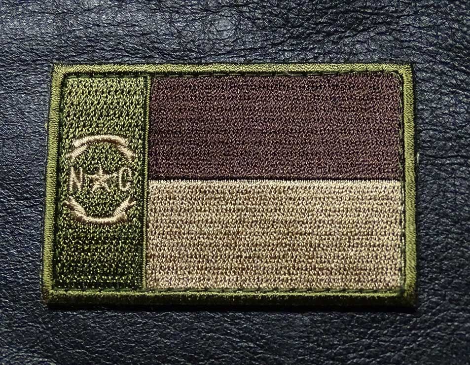 NORTH CAROLINA STATE FLAG Hook PATCH (NCP1)