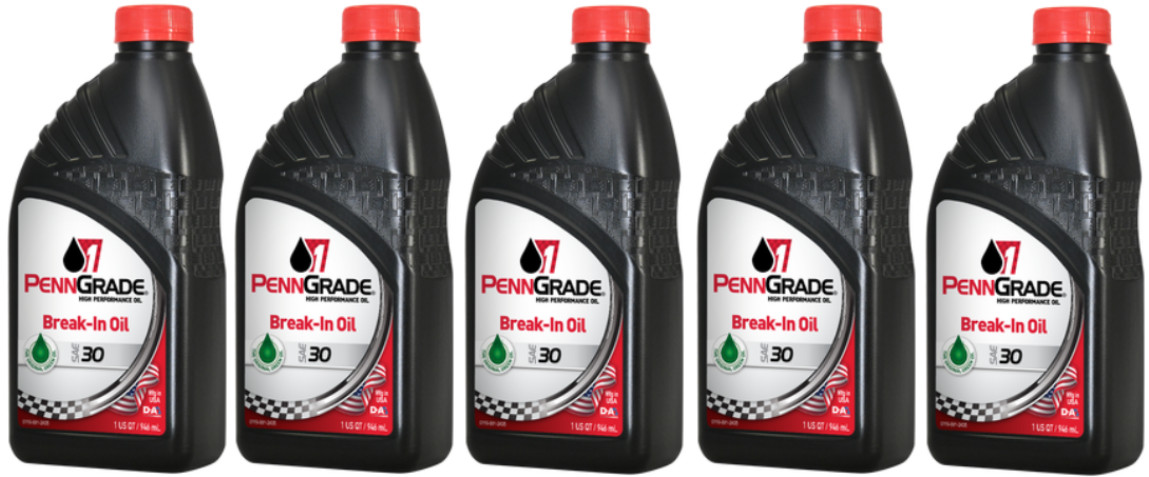 5 Quarts of Penn Grade 1 Break In 71206 Racing Engine Oil 30W ZDDP HIGH ZINC