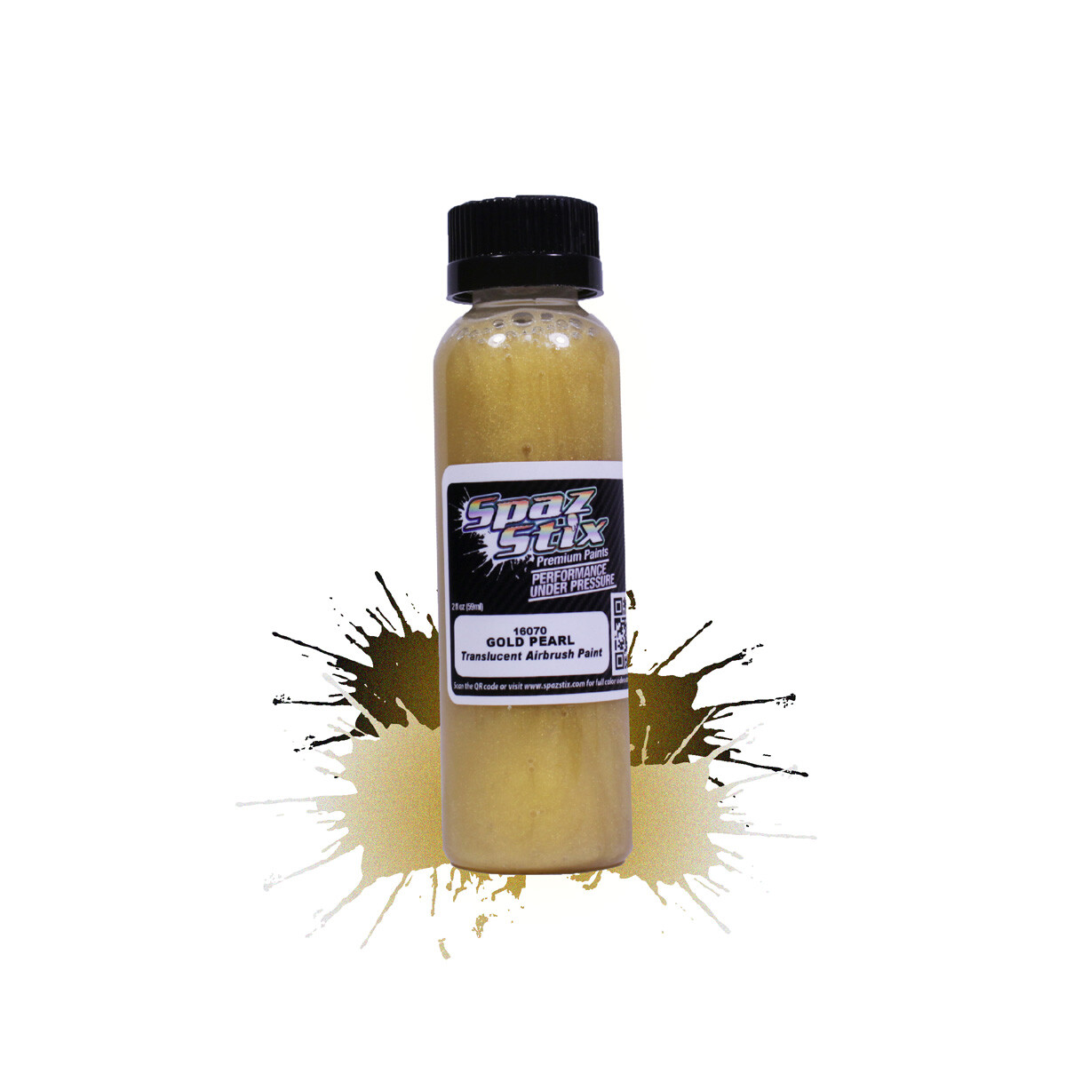 SPAZ STIX GOLD PEARL AIRBRUSH PAINT 2 OZ. SZX16070 LEXAN RC