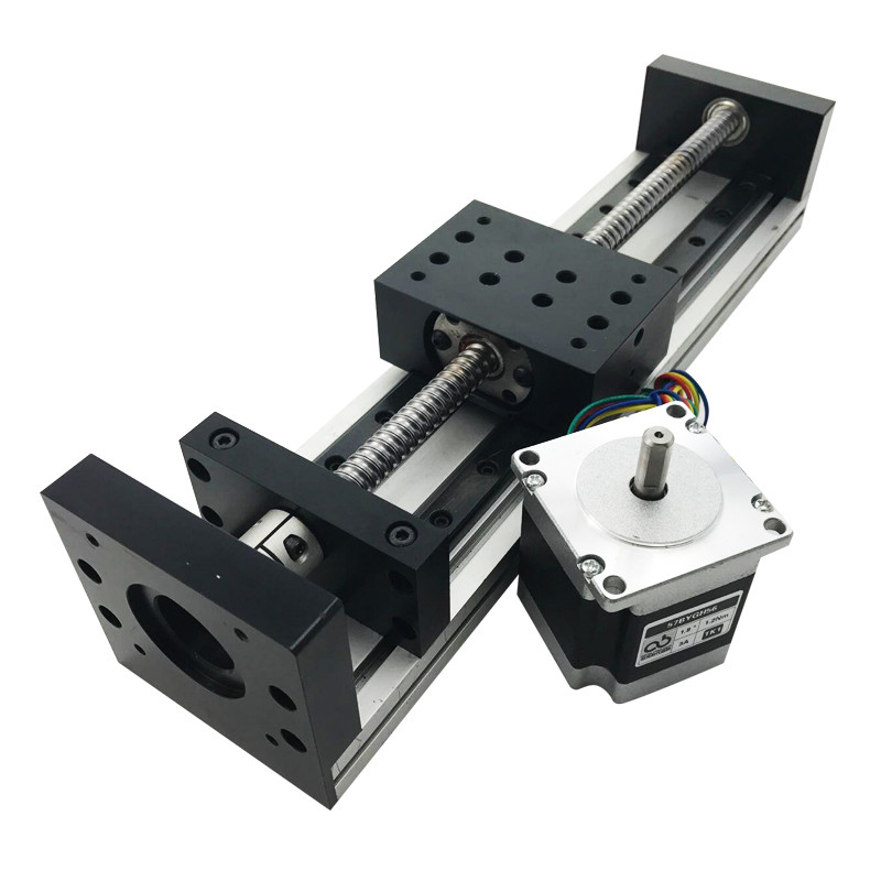 Electric 80 Precision Sliding Table 1204 Ball Screw Linear Guide Stroke 100mm