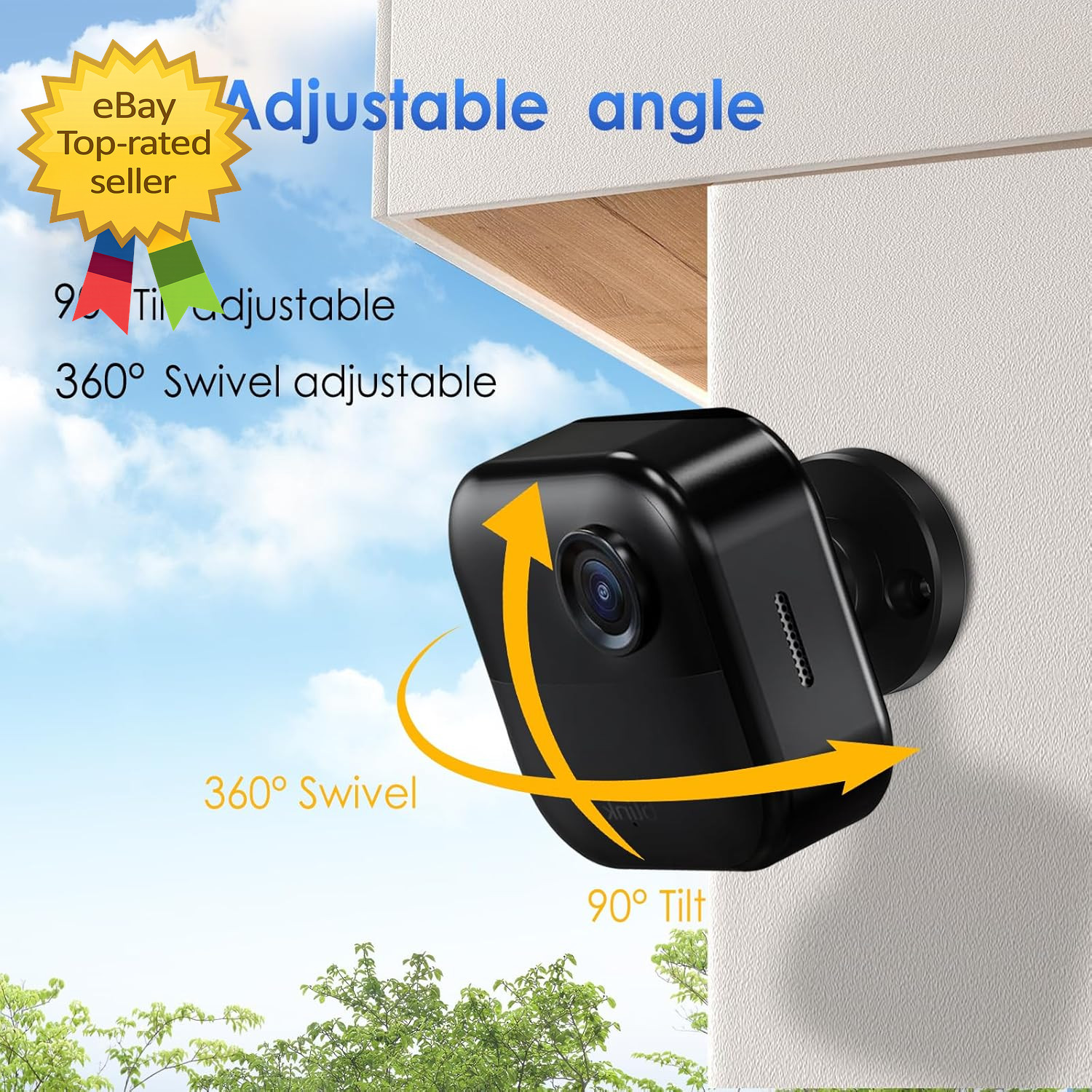 Blink Outdoor Camera Mount, 360 Degree Adjustable Wall Mount Bracket, Compatible