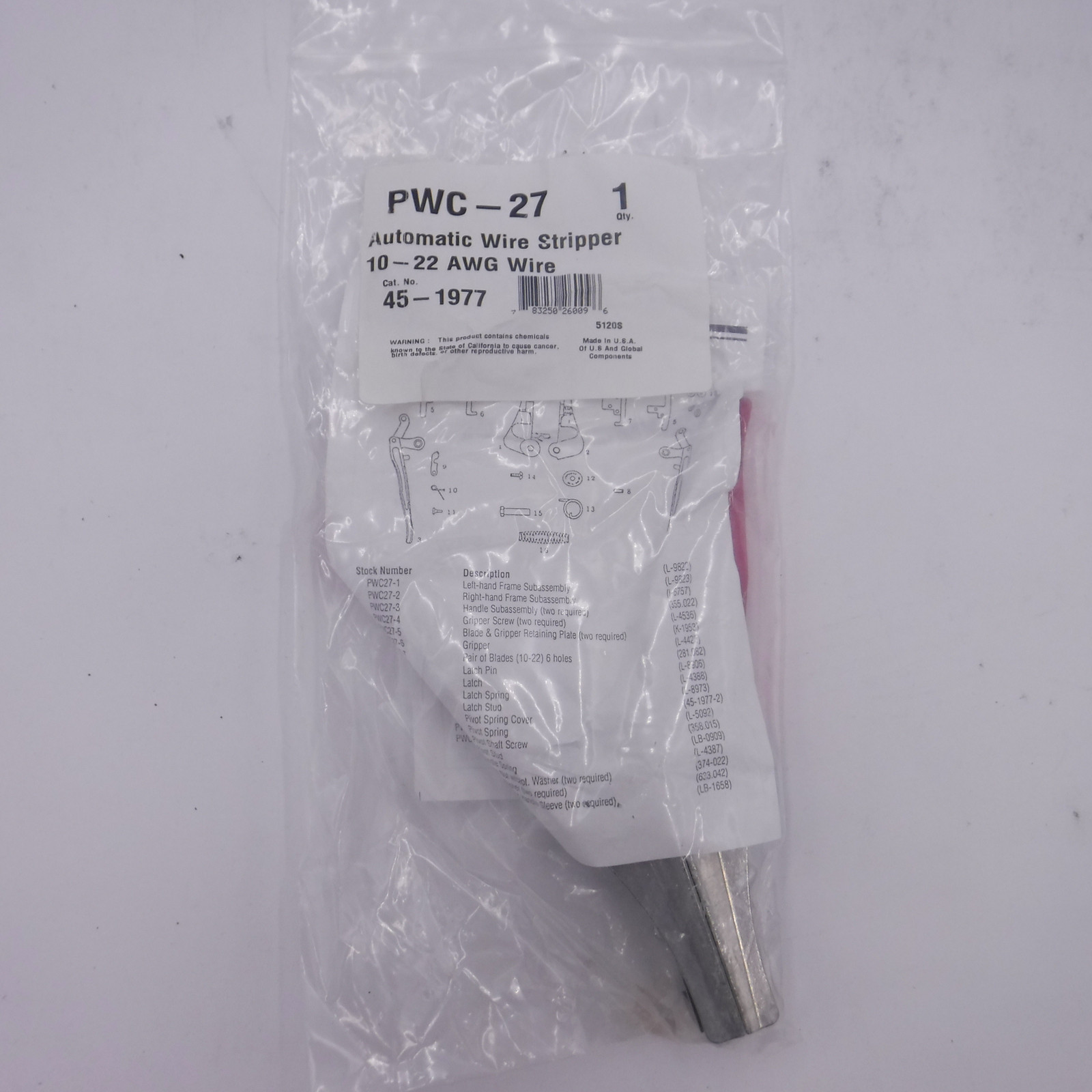 Blue-Point Automatic Wire Stripper For 10-22 AWG Wire PWC-27