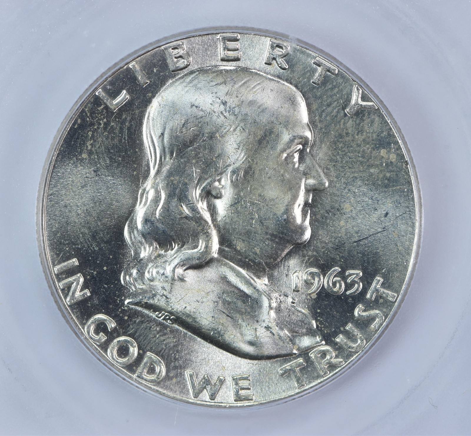 1963 Franklin Half Dollar Bugs Bunny MS65 ICG