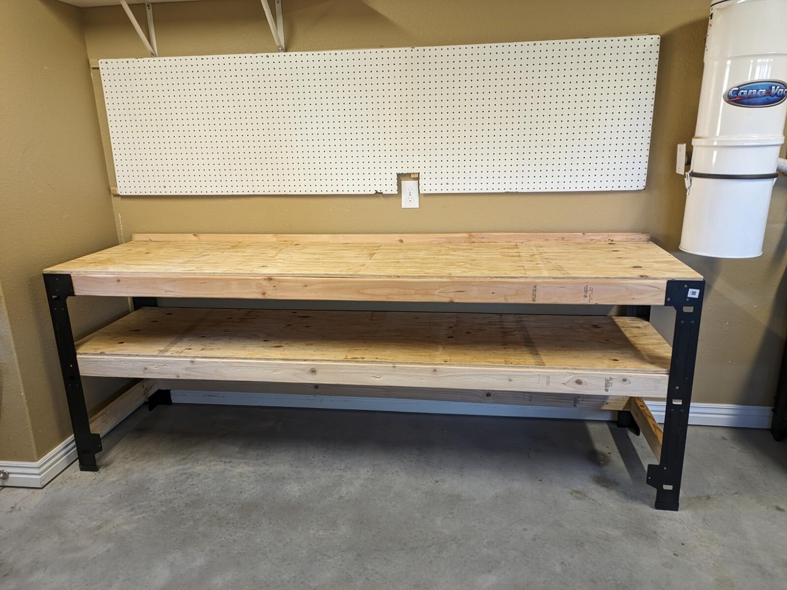 Steel Work Bench Leg Bracket Workbench Frame Kit Garage Shop Storage Shelving