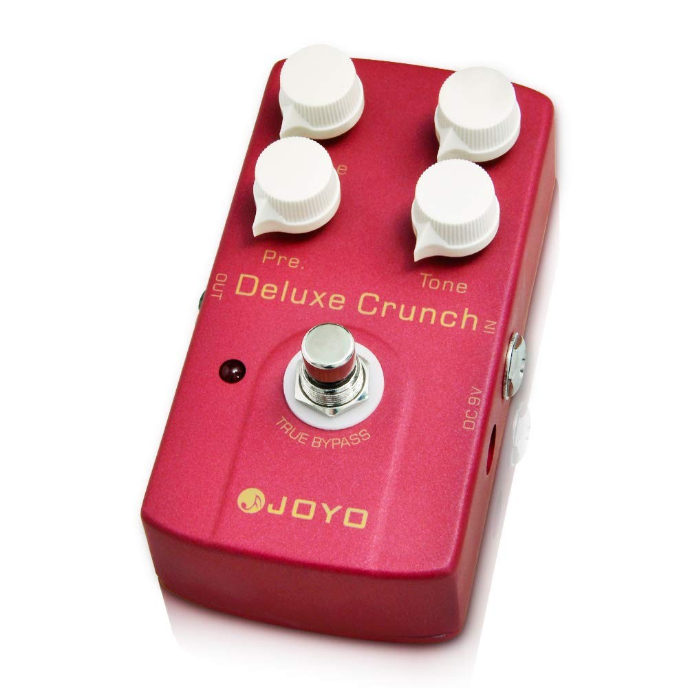 JOYO Crunch Distortion Effect Pedal as High-Gain or Vintage Amps for Red