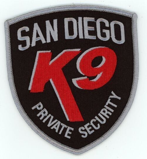 CALIFORNIA CA SAN DIEGO PRIVATE SECURITY K-9 NICE PATCH POLICE SHERIFF