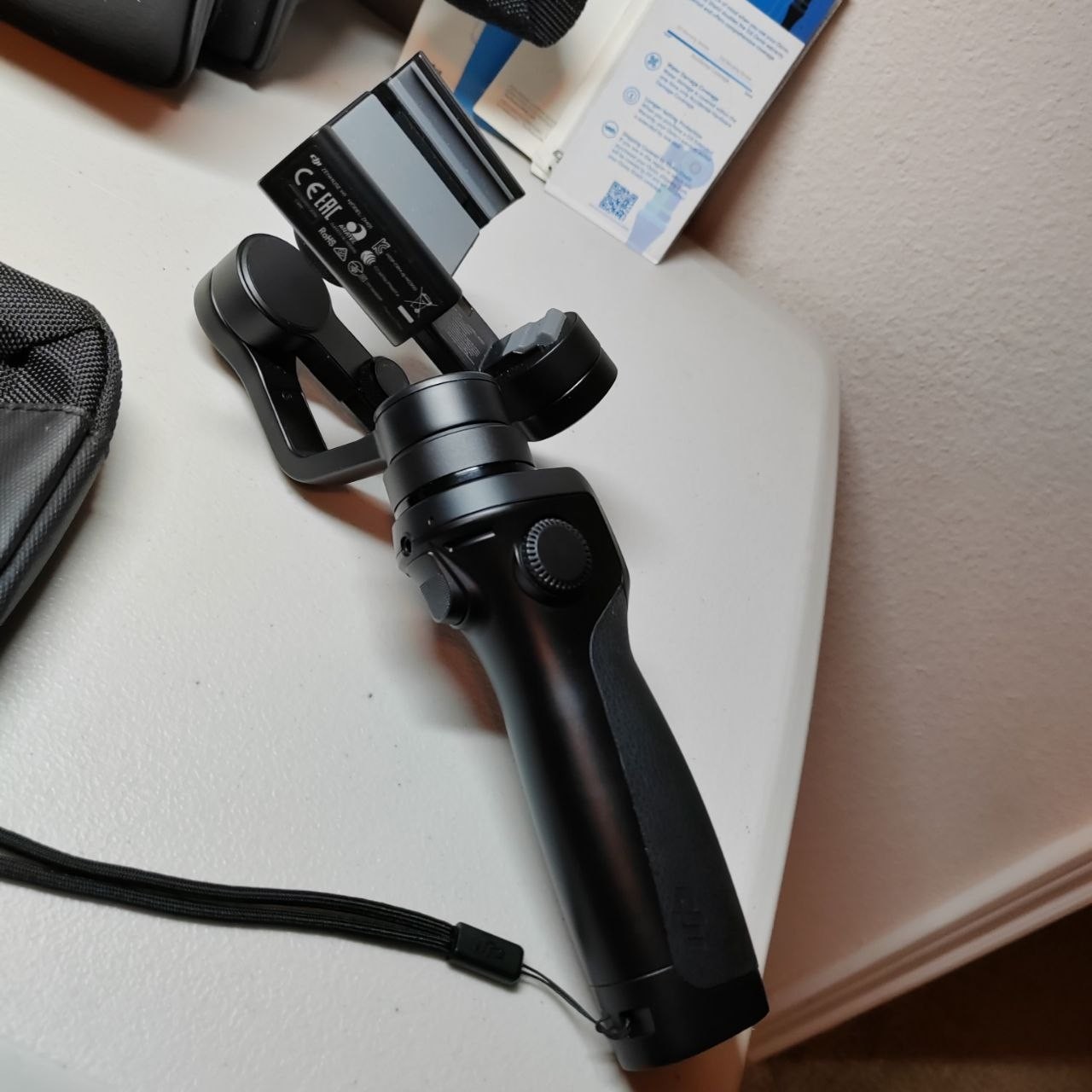 DJI Osmo Mobile 1 Smartphone Gimbal Stabilizer ZM01 Case Battery Bundle