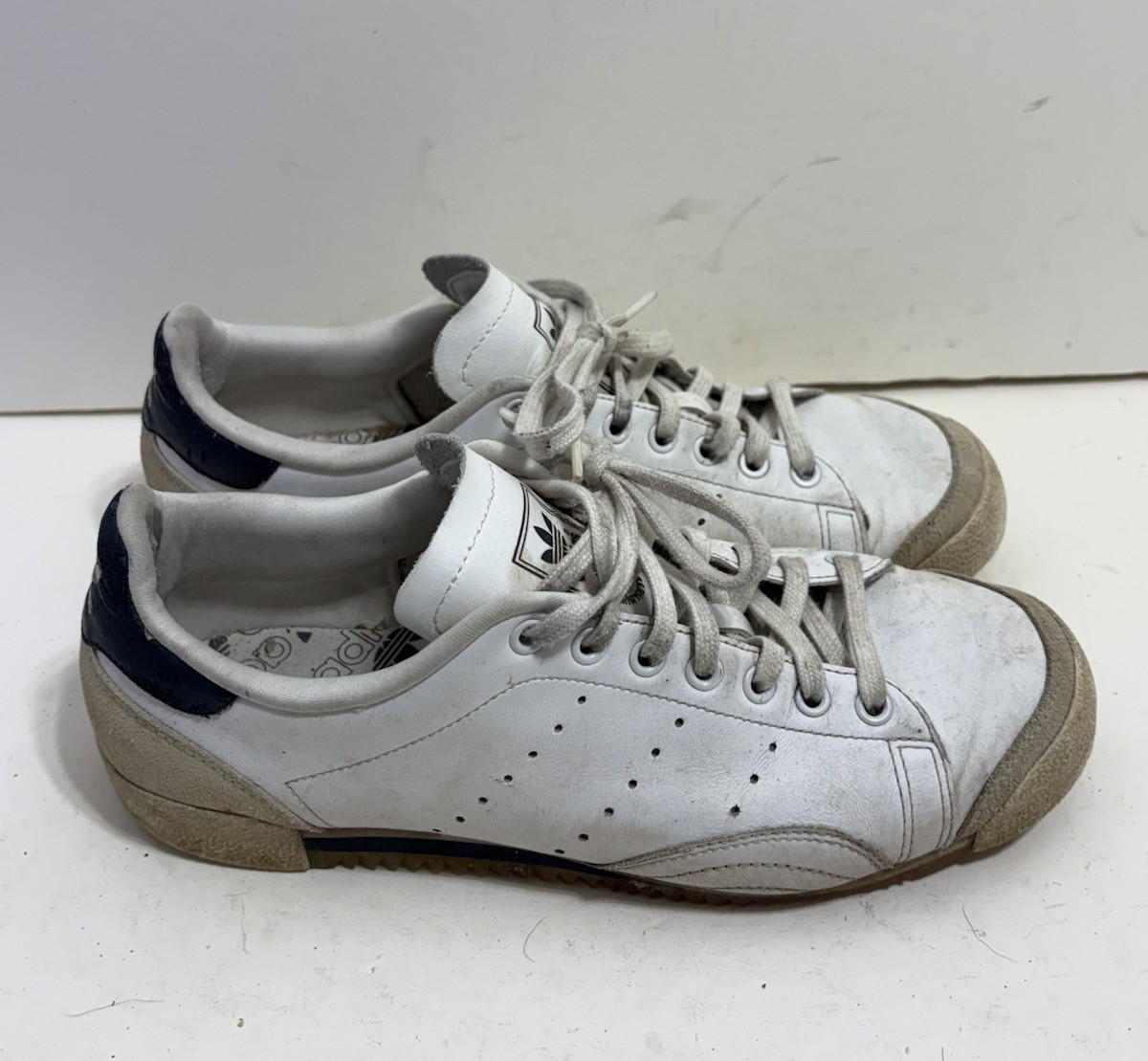 Vintage Adidas Fente Tennis Shoes White Leather Men’s Size 7