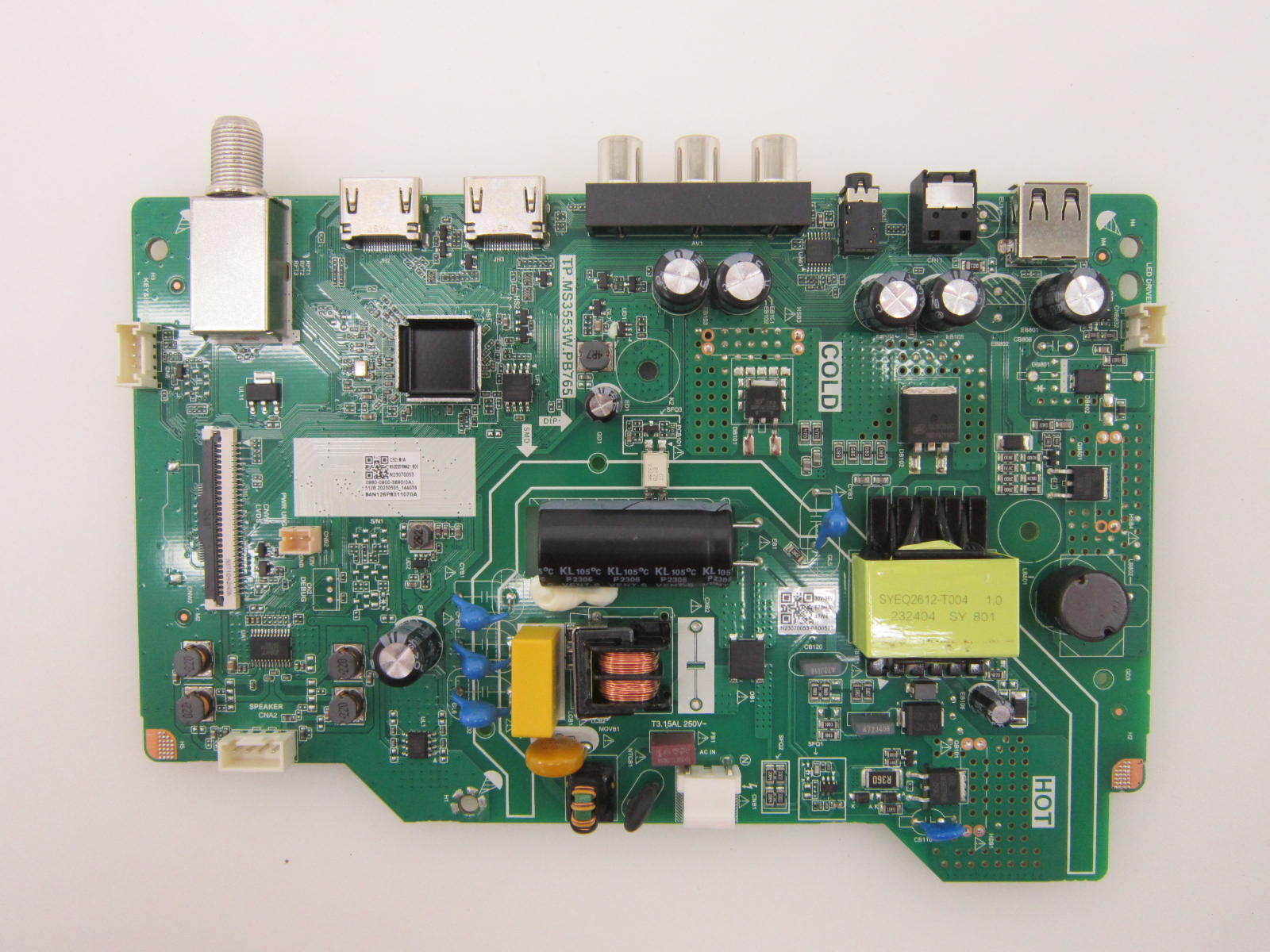 Insignia NS-32D310NA21 Main Board 0980-0900-3690 (TP.MS3553W.PB765)