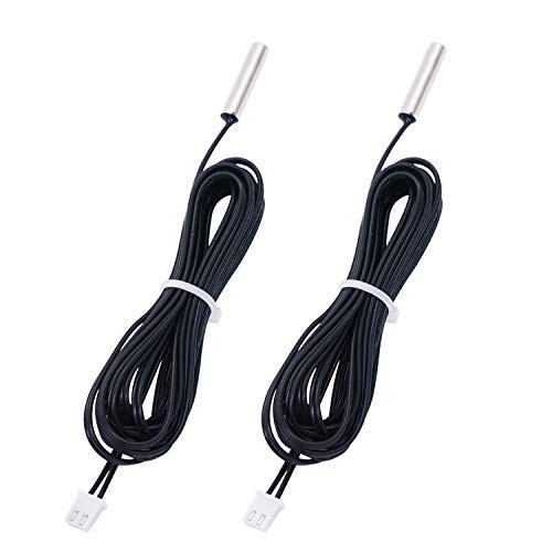TWTADE 2 Pcs 3M 10K B3950 Thermistor Temperature Sensor,able to Support