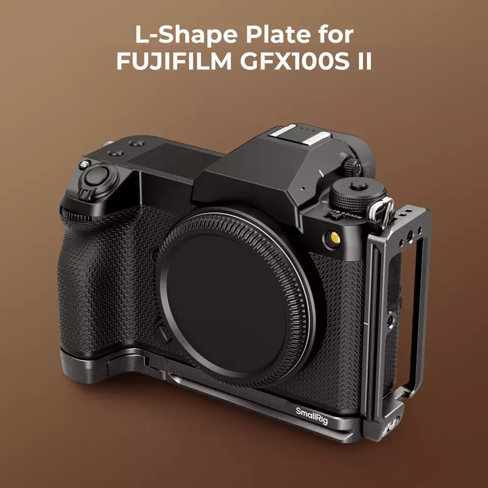 SmallRig GFX100S II L-Shape Bracket Quick Release Plate for FUJIFILM GFX100S II