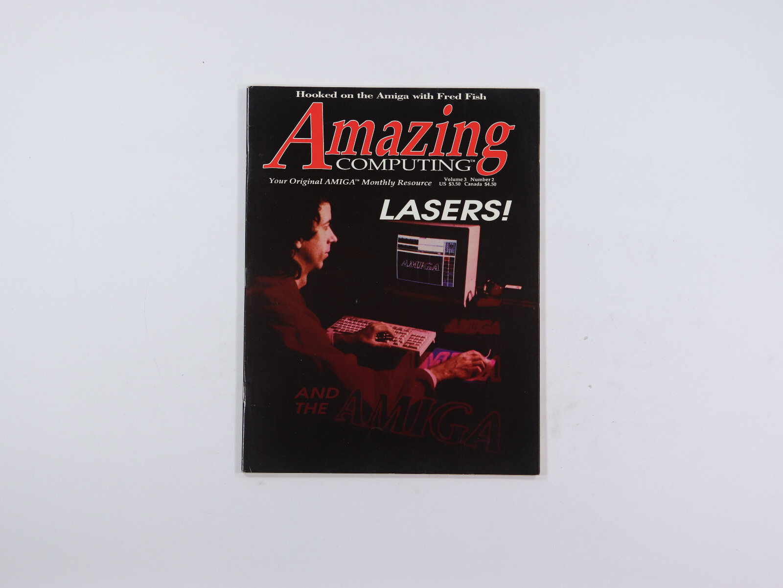 Amazing Computing Magazine Commodore Amiga Vol 3 No 2 Lasers!