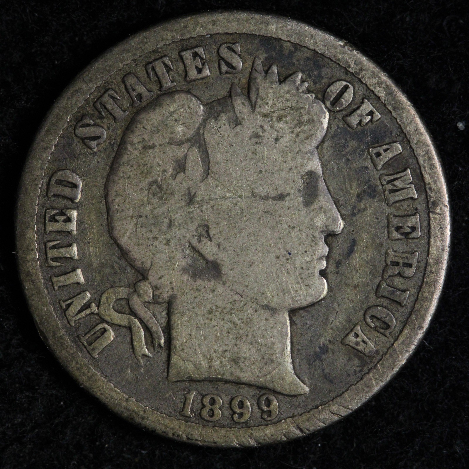 1899-O Barber Silver Dime FINE E211 SYCN