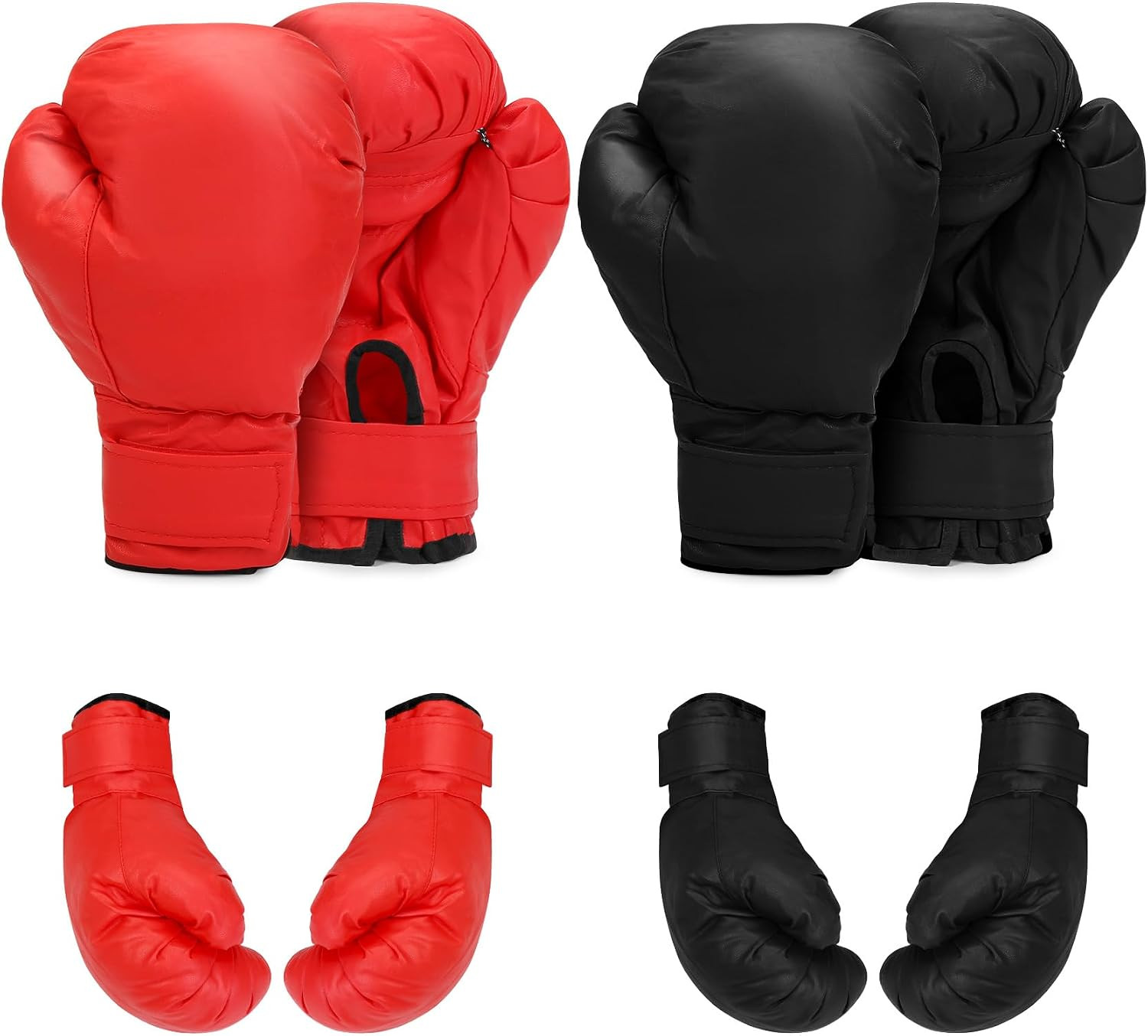 2 Pairs Boxing Gloves for Beginners & Kids, Boxing Training Gloves Suitable for