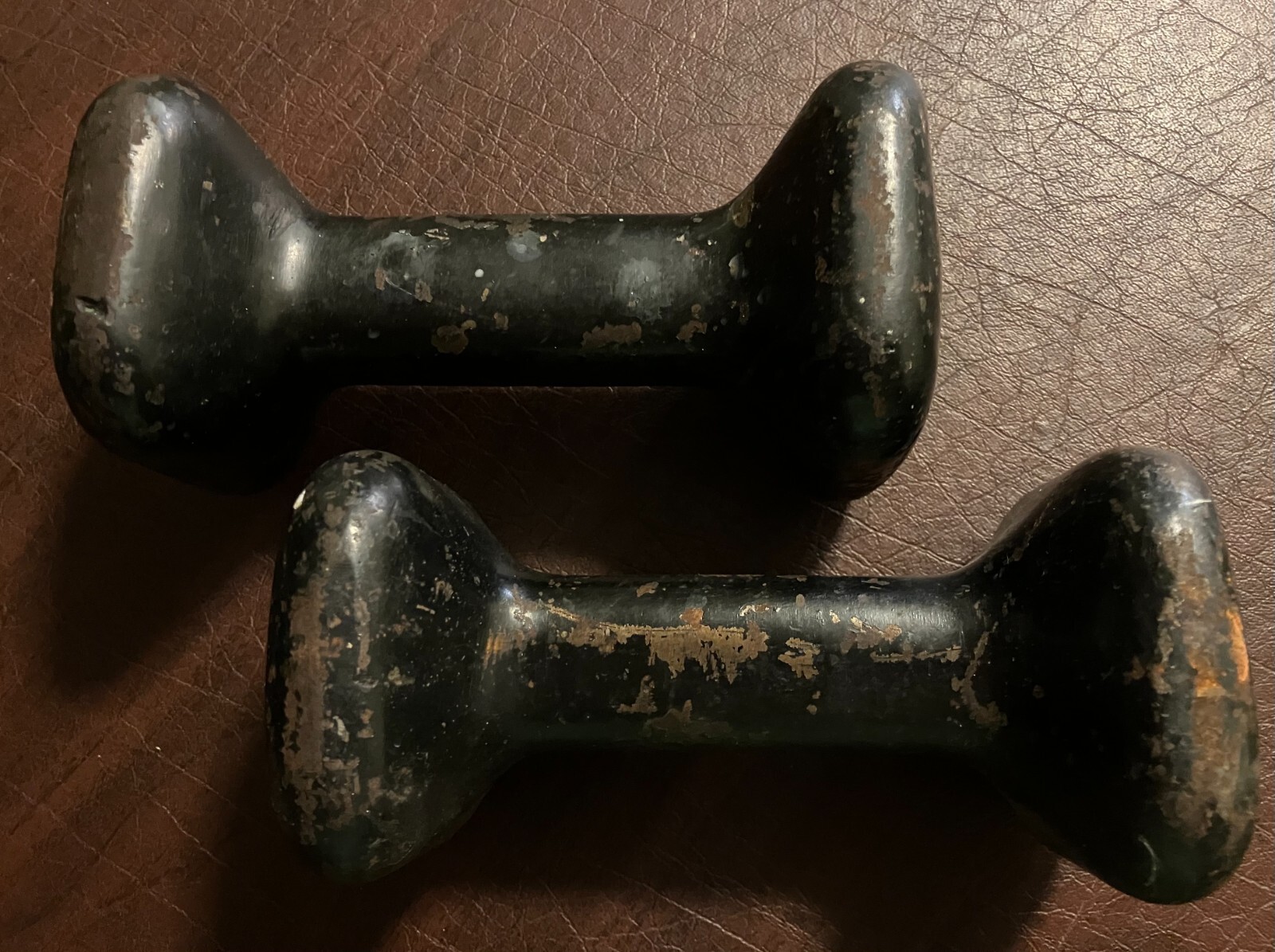 STRONGFORT - Hollow Dumbells - Fillable Caps - Vintage Equipment - Antique!
