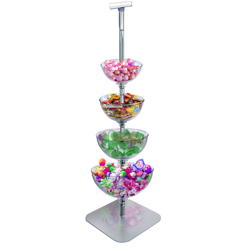 Azar Displays Four-Tier Cascading Bowl Floor Display