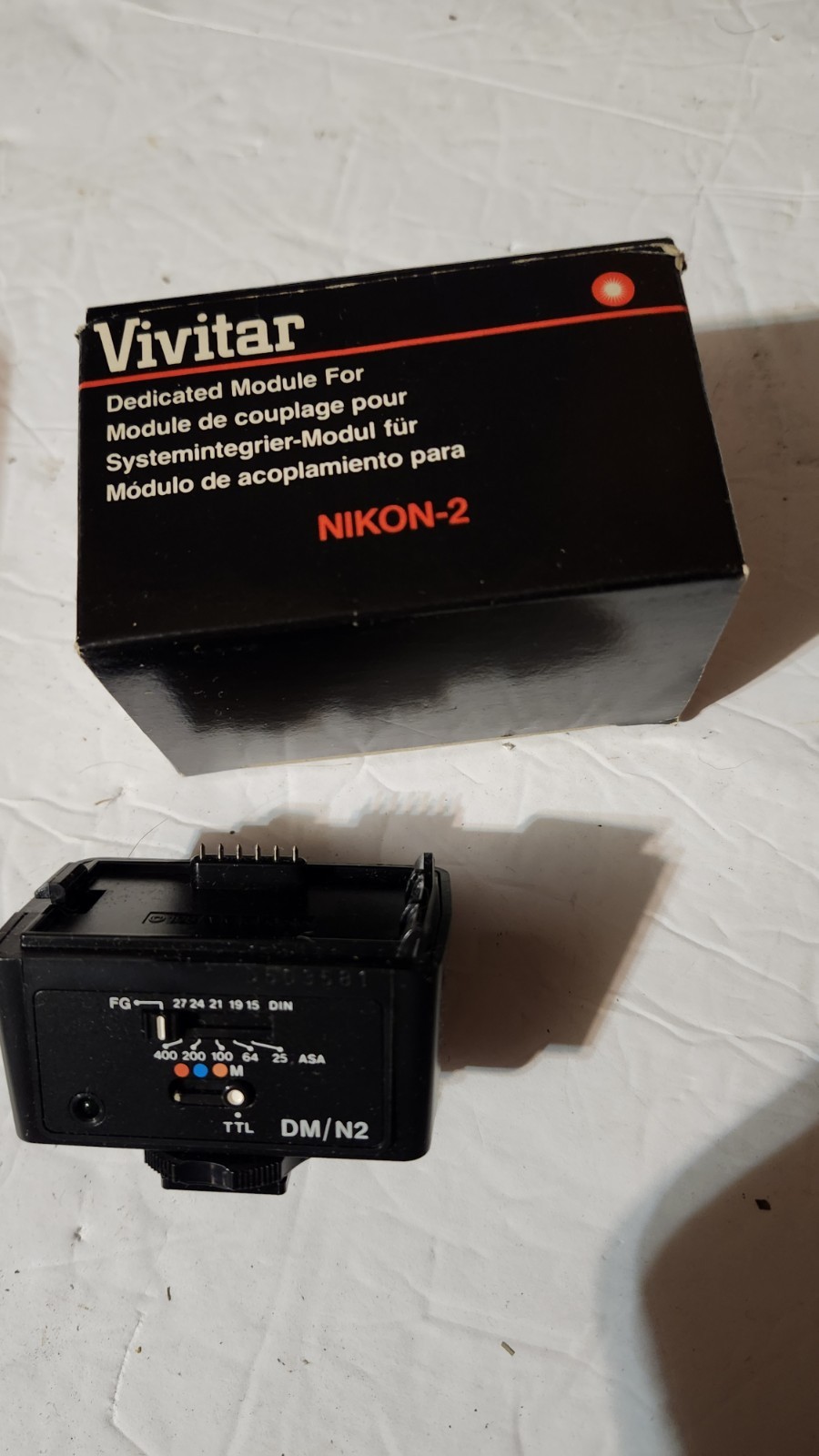 Vivitar Nikon-2 Dedicated Module Flash - DM/N2 Adapter Accessory Part Camera