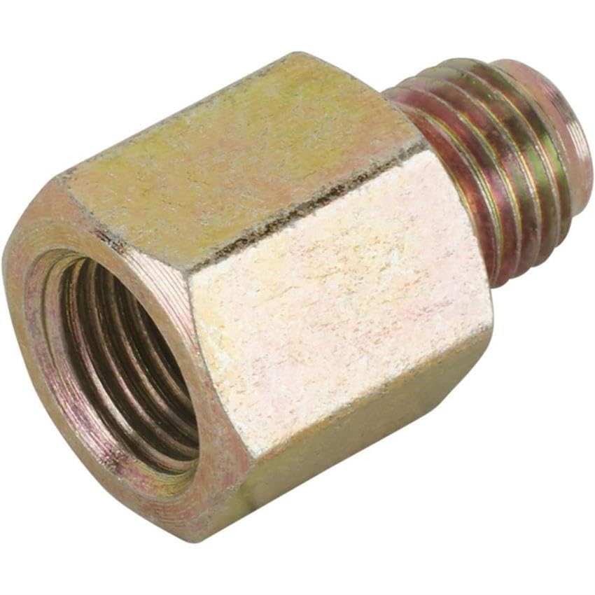 Premium Adapter Fitting, 1/8 Inch NPT to 3/8 Inch-24 IFM, Steel 1 Pack, Zinc