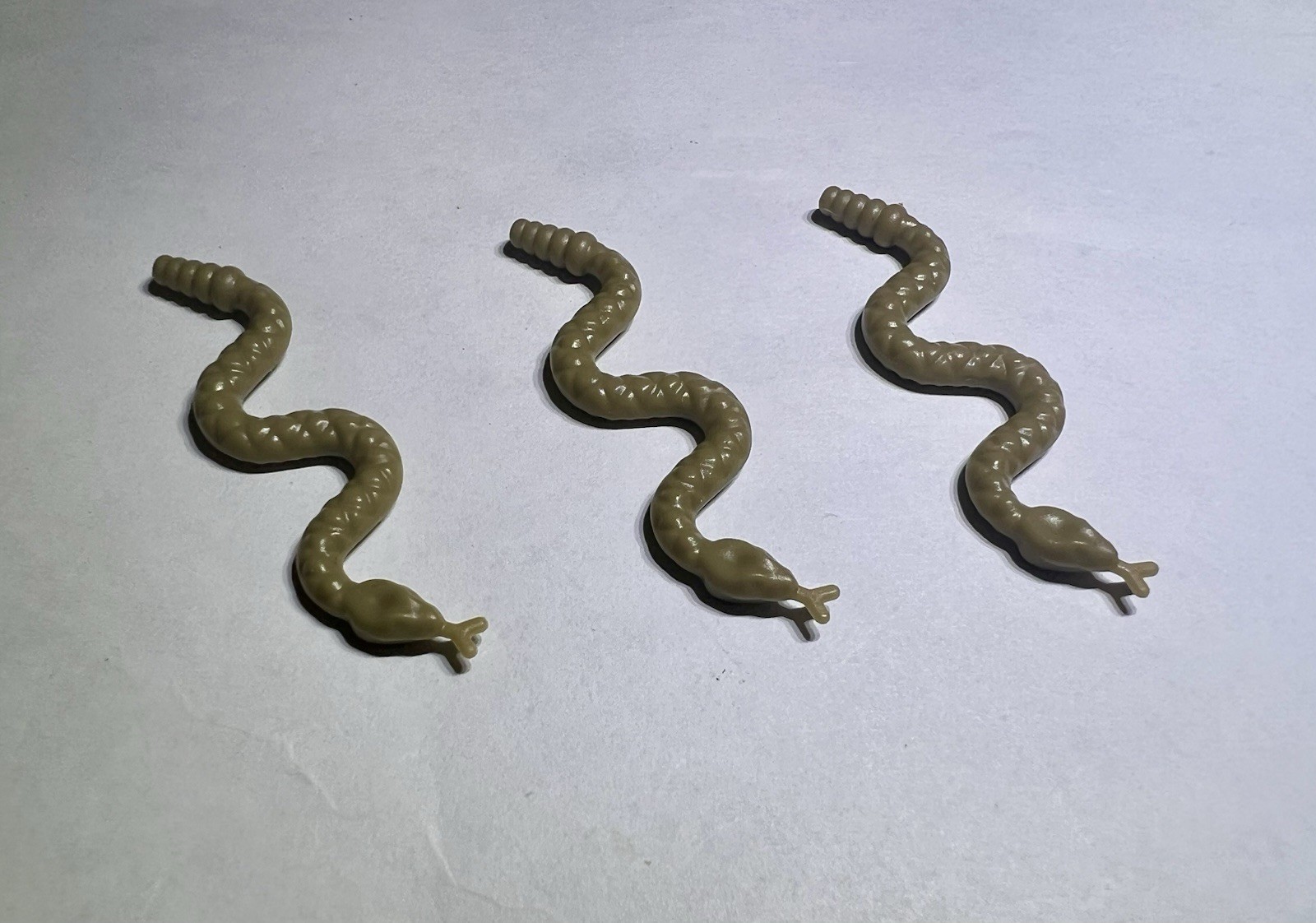 Lego Lot Of 3 Sand Yellow Tan Snakes Snake Rattlesnake City Jungle New Animal