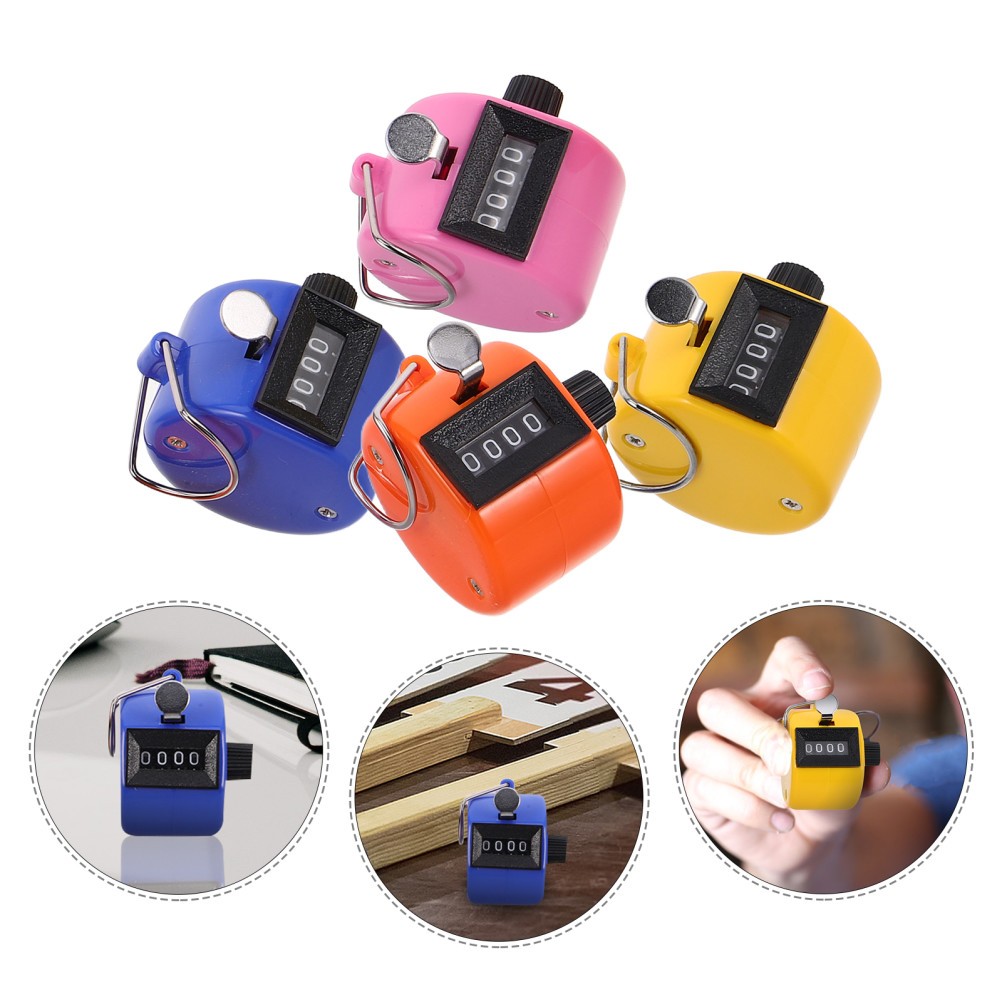 4 Pcs Handheld Counter Score Keeper Digital Counting for School