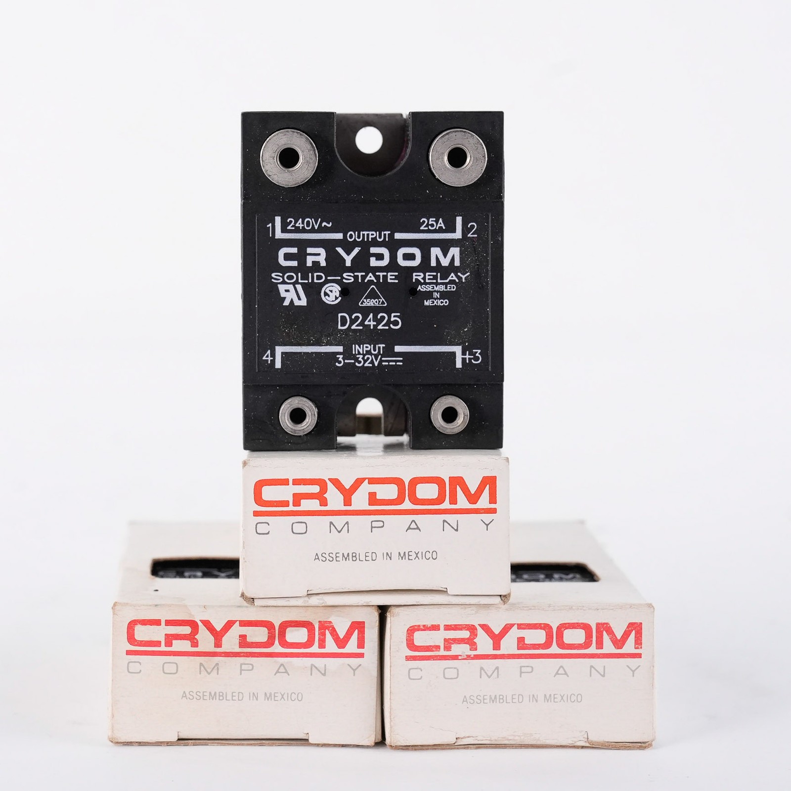 Crydom D2425 Solid State Relay SSR 240V 25A 3-32V Input - Open Box