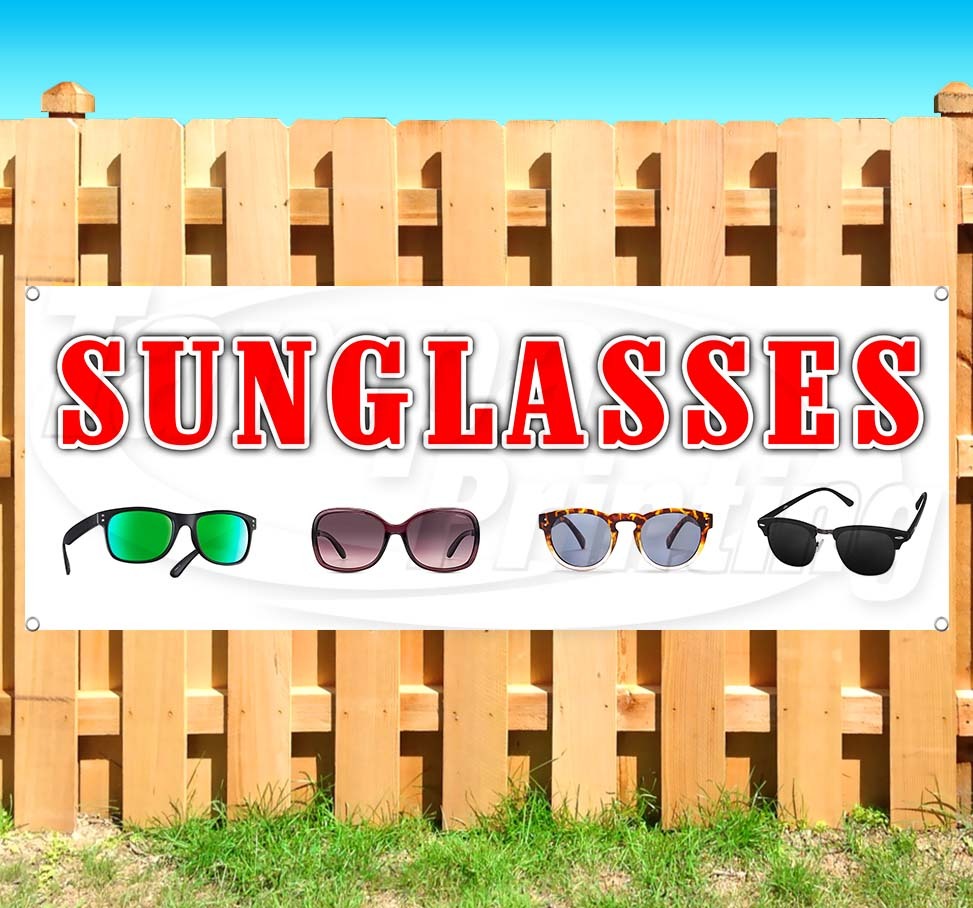 SUNGLASSES Advertising Vinyl Banner Flag Sign Many Sizes Available USA SB07006