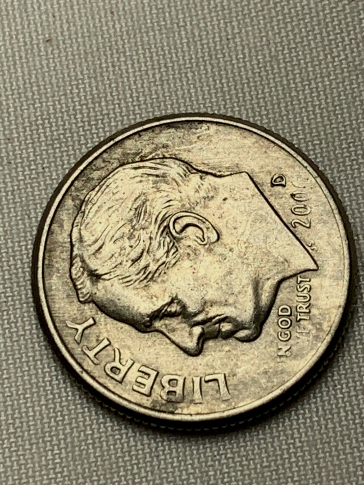2000 D Off Centered Dime Nice Error Shallow Hit Date RARE Circulated Ungraded