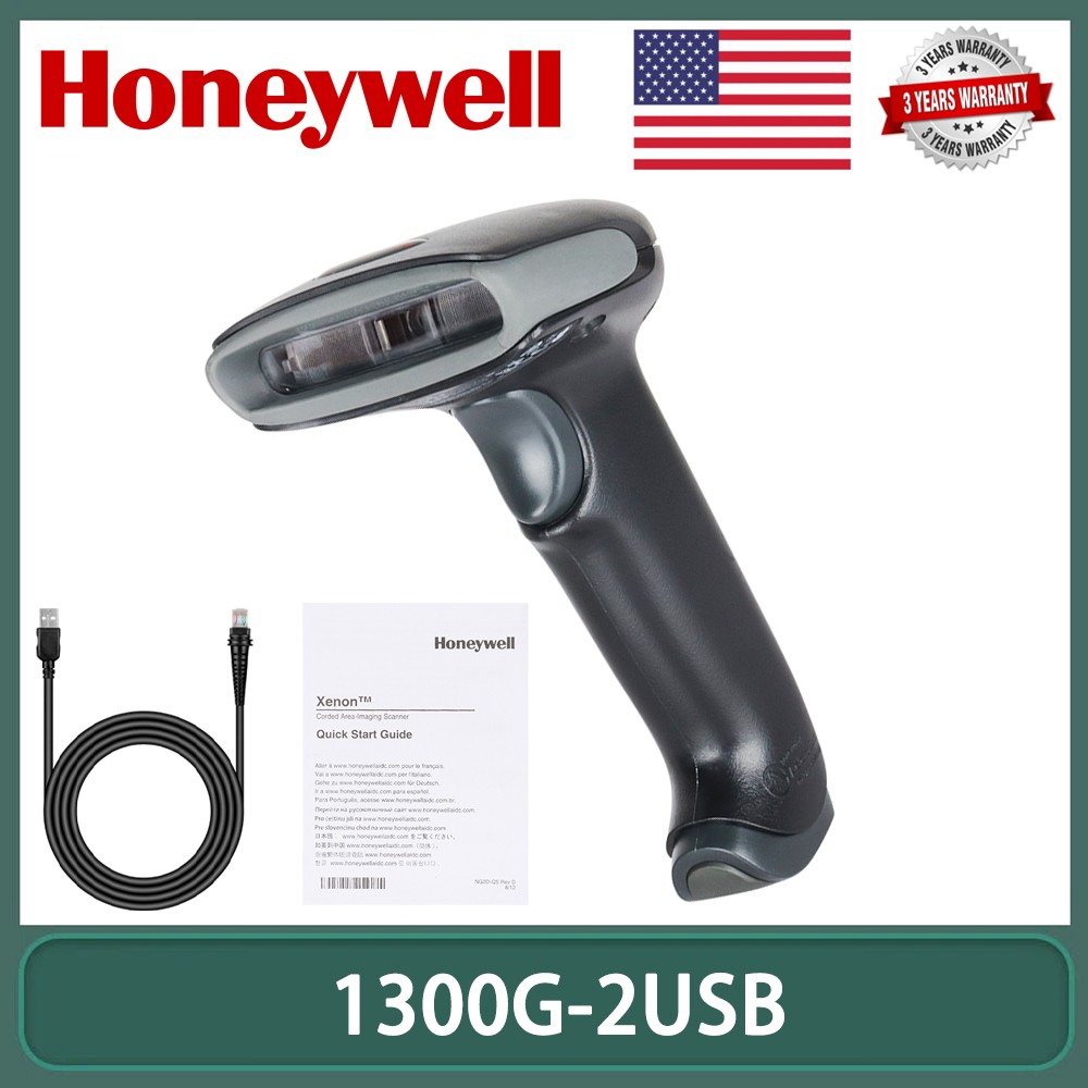 Honeywell Hyperion 1300G-2USB Handheld 1D Linear Barcode Scanner with USB Cable