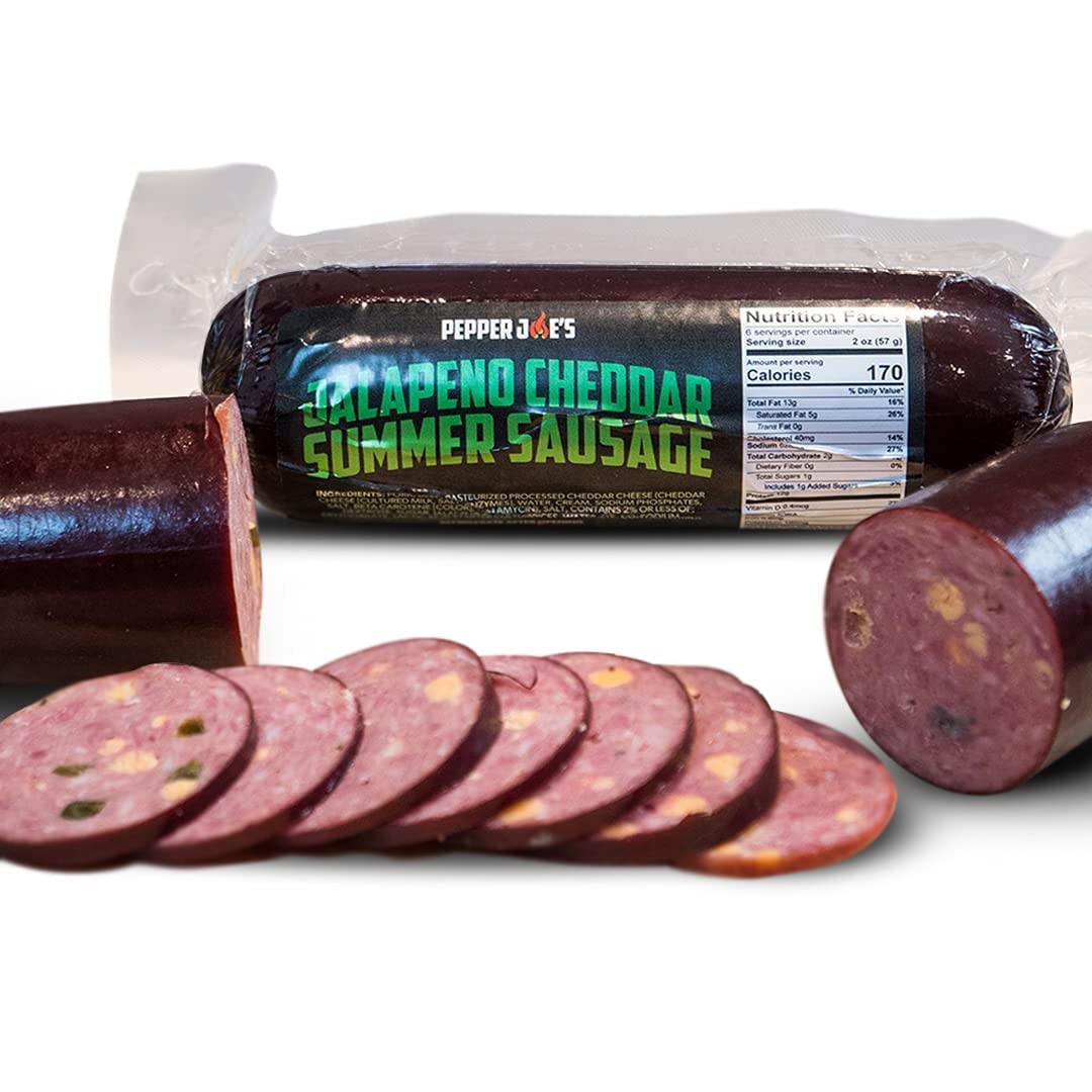 Pepper Joe’S Jalapeno Cheddar Summer Sausage – Slow Smoked Spicy Summer Sausage
