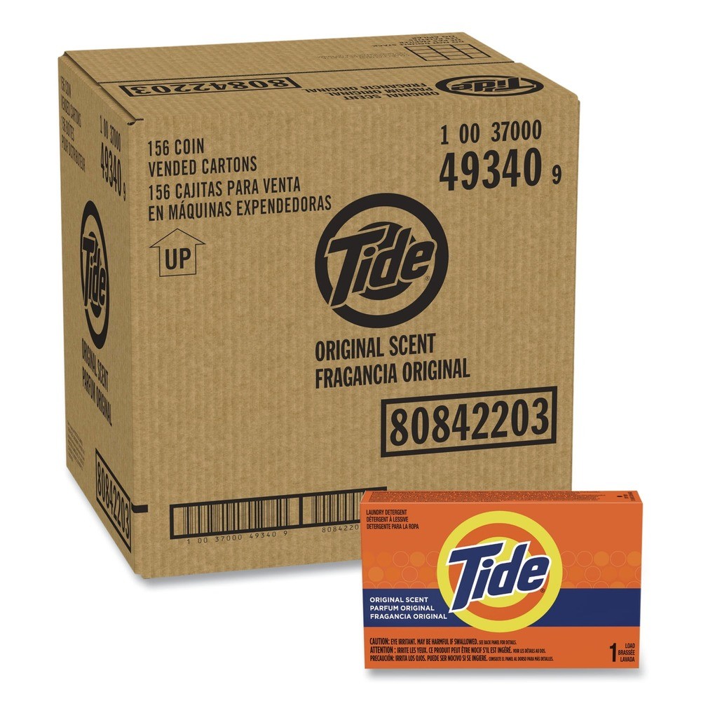 Tide 49340 1.5 oz Vending-Design Powder Laundry Detergent (156/Carton) New