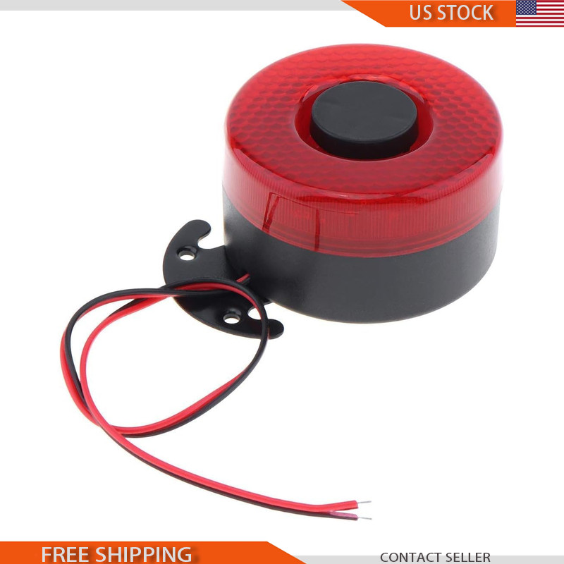 Car Reverse Buzzer Siren Light, 12V/24V 105dB Backup Alarm