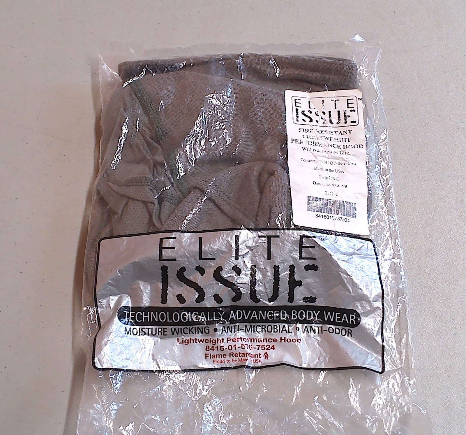 Elite Issue Alpha Gray Flame Resistant Lightweight Performance Hood Balaclava