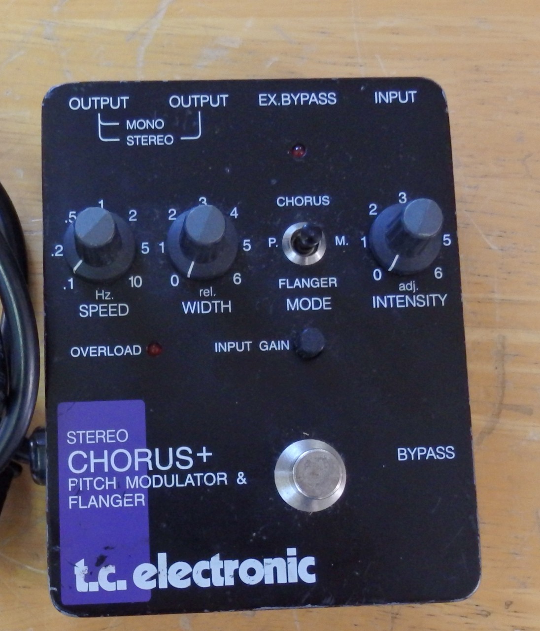 TC Electronic SCF Chorus Pitch Modulator Flanger Guitar Effect Pedal Used