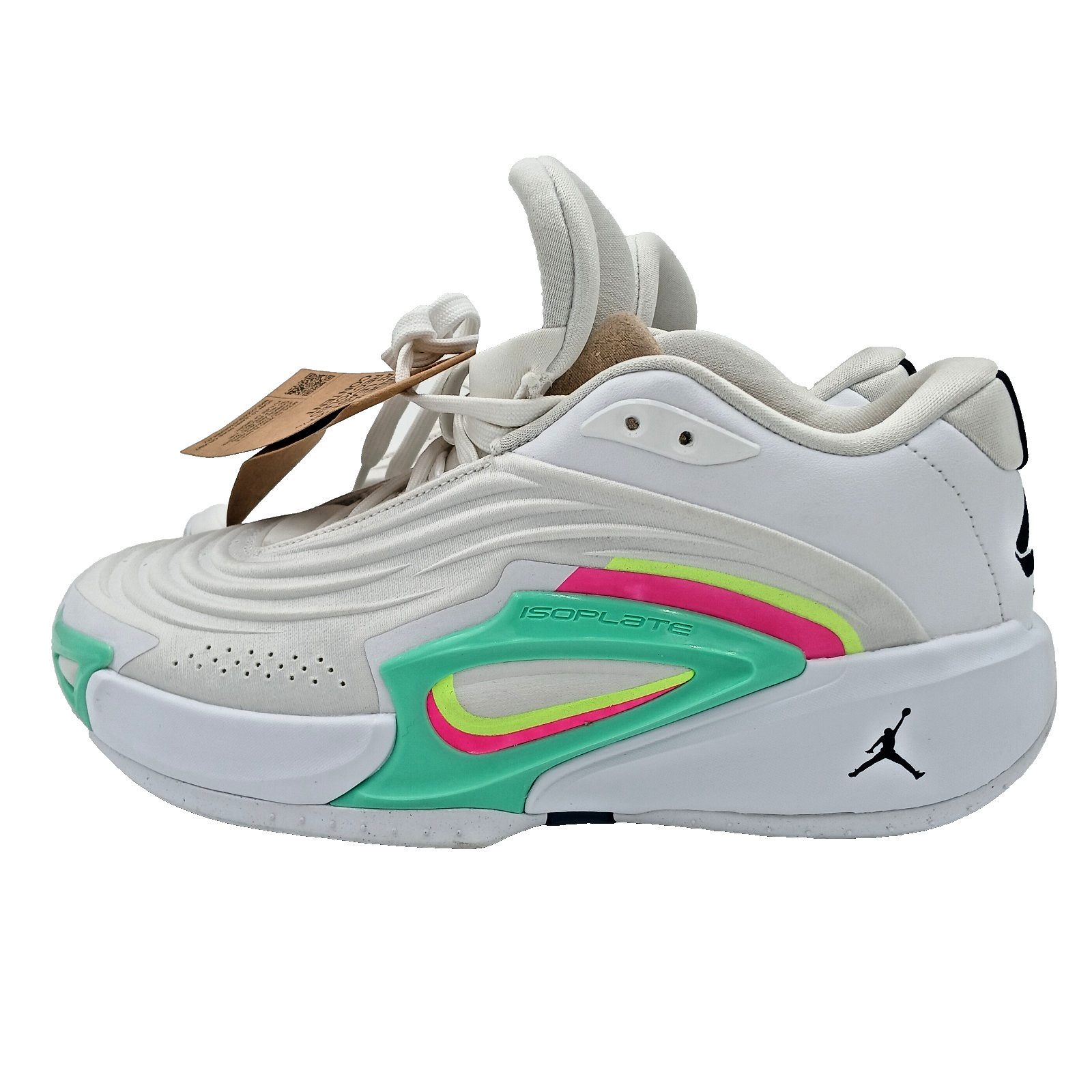 New Mens Nike Jordan Luka 3 Photo Finish (White- Black Volt- Glow Green) Size 8