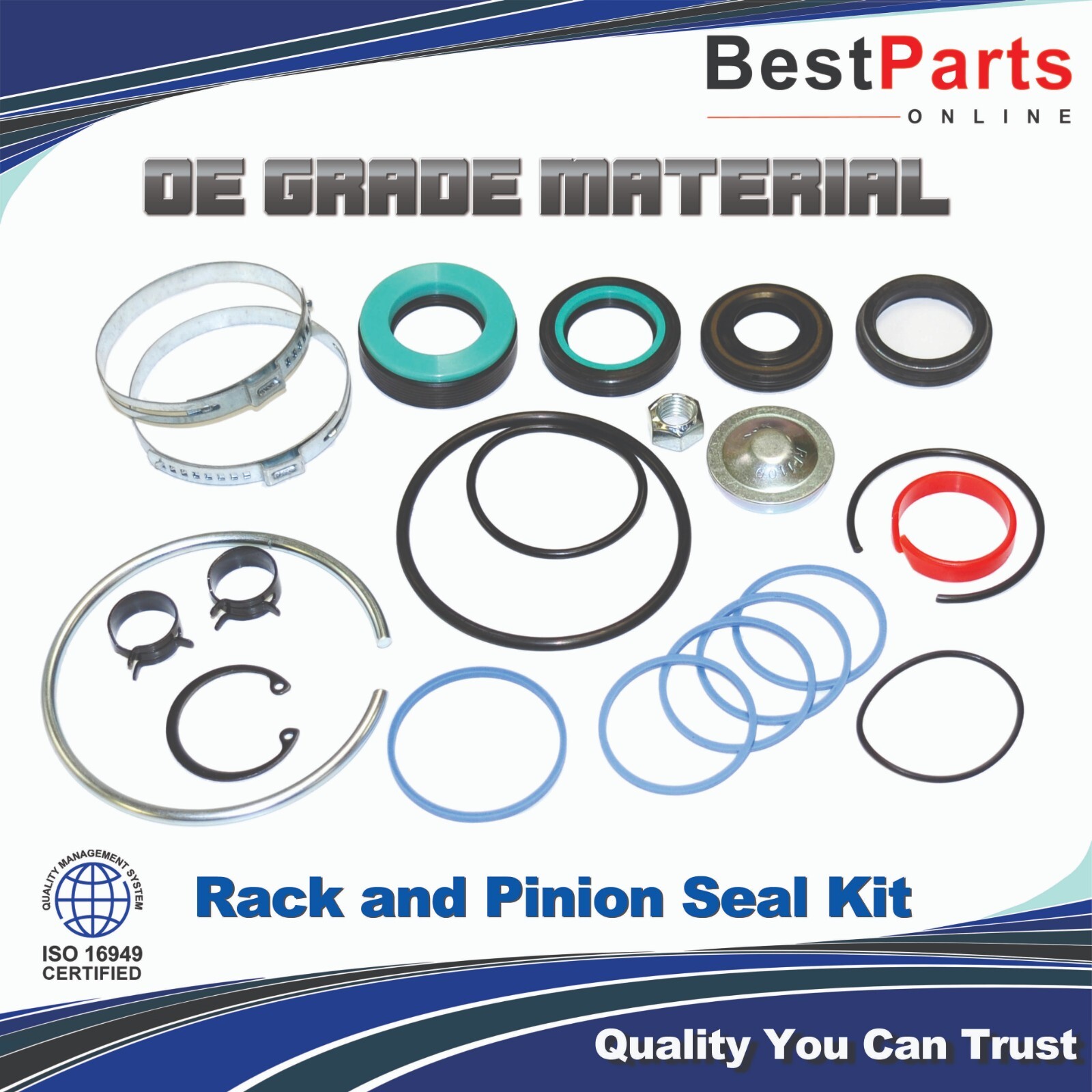 Power Steering Rack and Pinion Seal Kit for Chevrolet Corvette 1997-2013 C5 C6