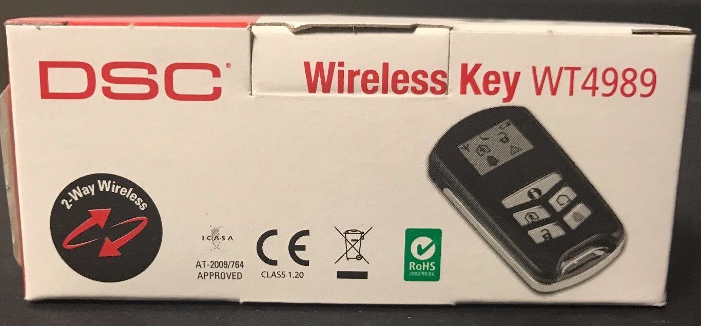 Brande New DSC WT4989  Way Wireless Keyfob  (for Alexor Control Panel)
