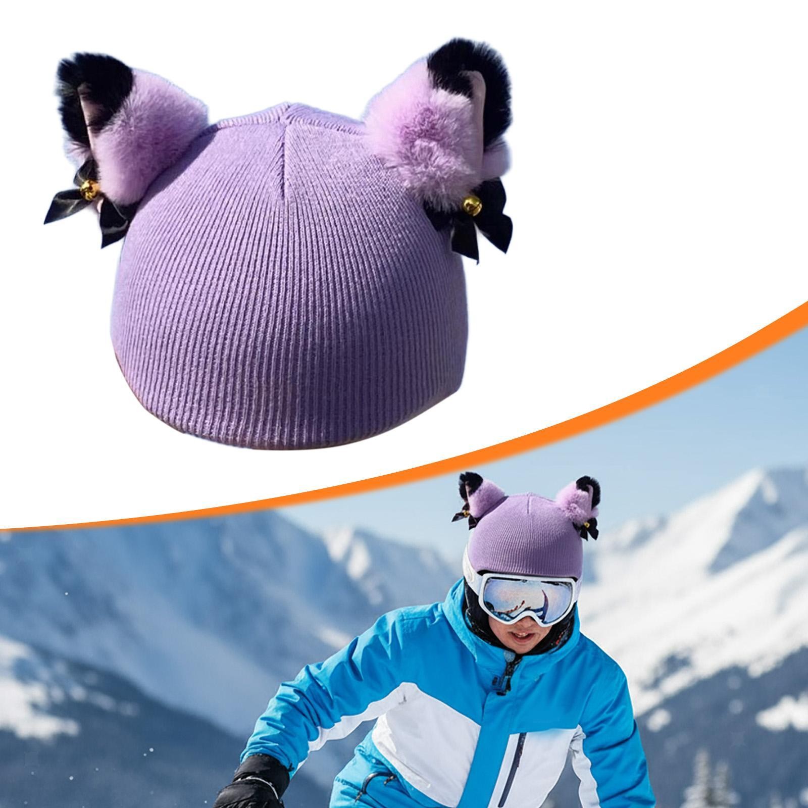 Cat Ear Ski Helmet Cover Snowboarding Skiing Accessory Creative Lovely Snowboard