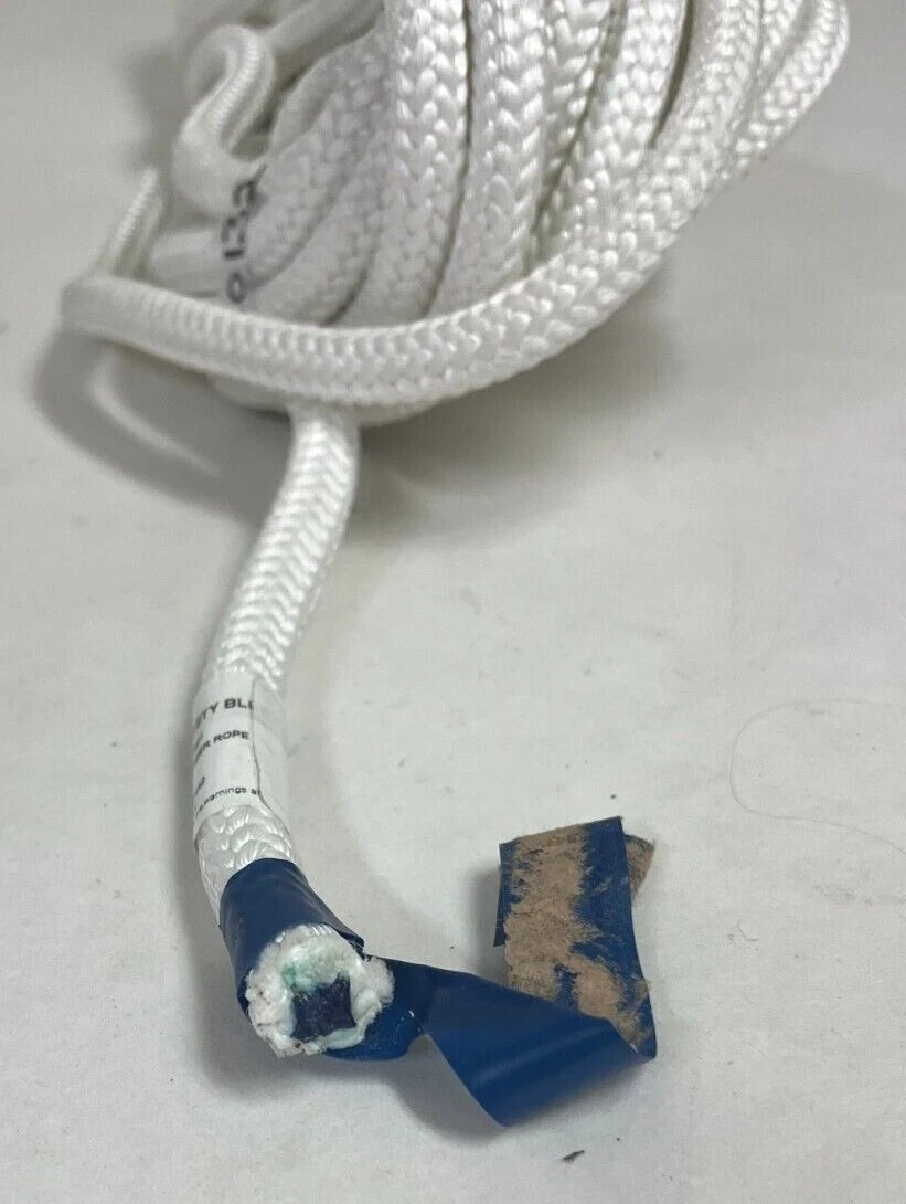 BUCKINGHAM MFG, Tuefelberger fiber rope Corp 1/2" Safety Blue, 250132 64'